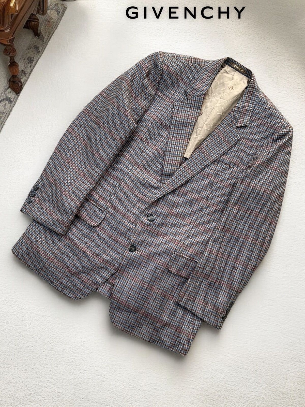 Givenchy 🔥VINTAGE GIVENCHY MEN'S WOOL BLAZER JACKET Size US M / EU 48-50 / 2 - 1 Thumbnail
