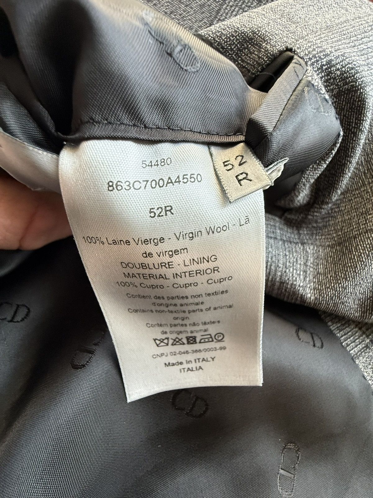 Dior Dior suit gray check pant and jacket Kim Jones era Size 42R - 24 Thumbnail
