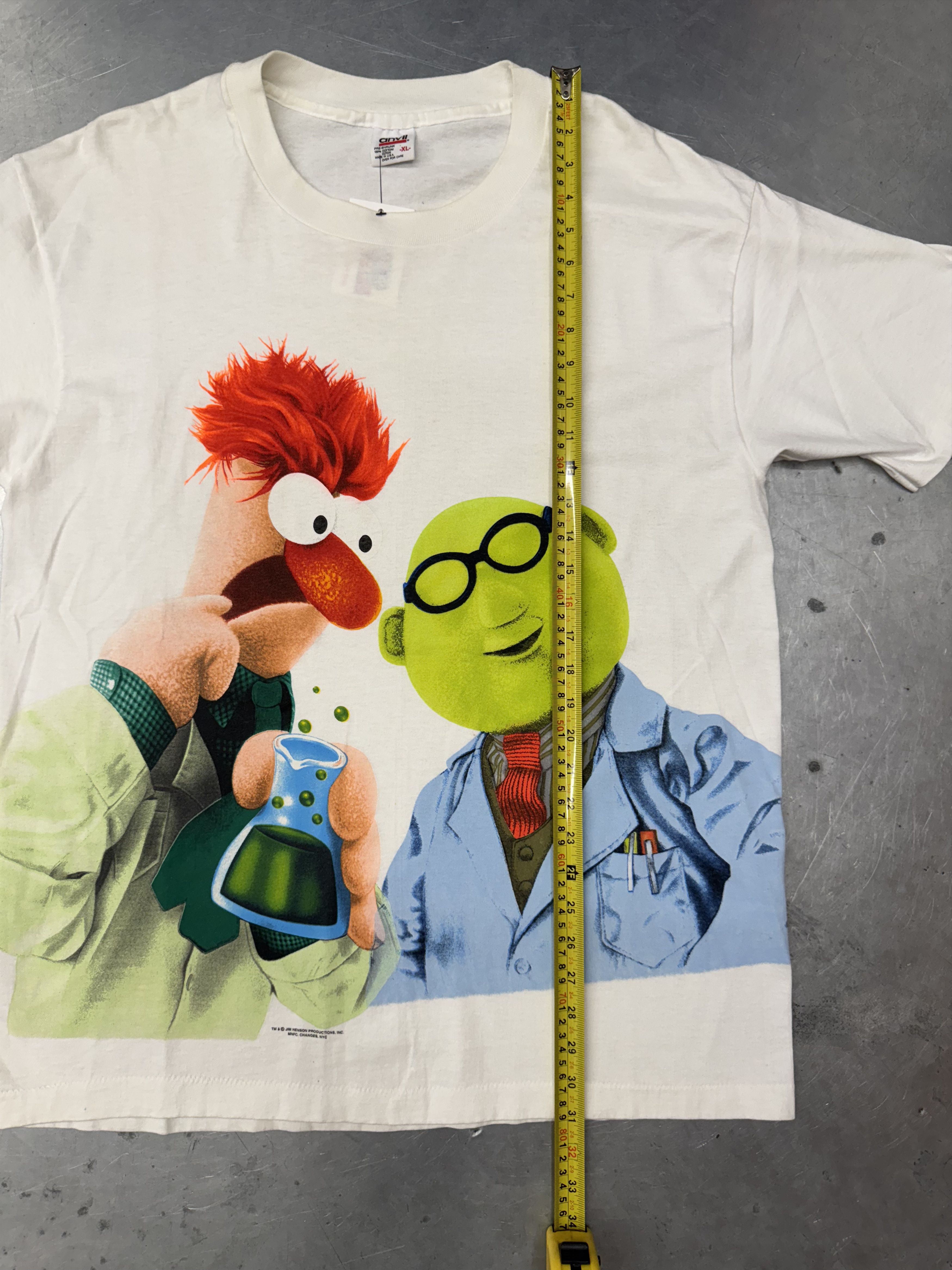 Anvil Vintage Muppets Tshirt Size US XL / EU 56 / 4 - 2 Thumbnail