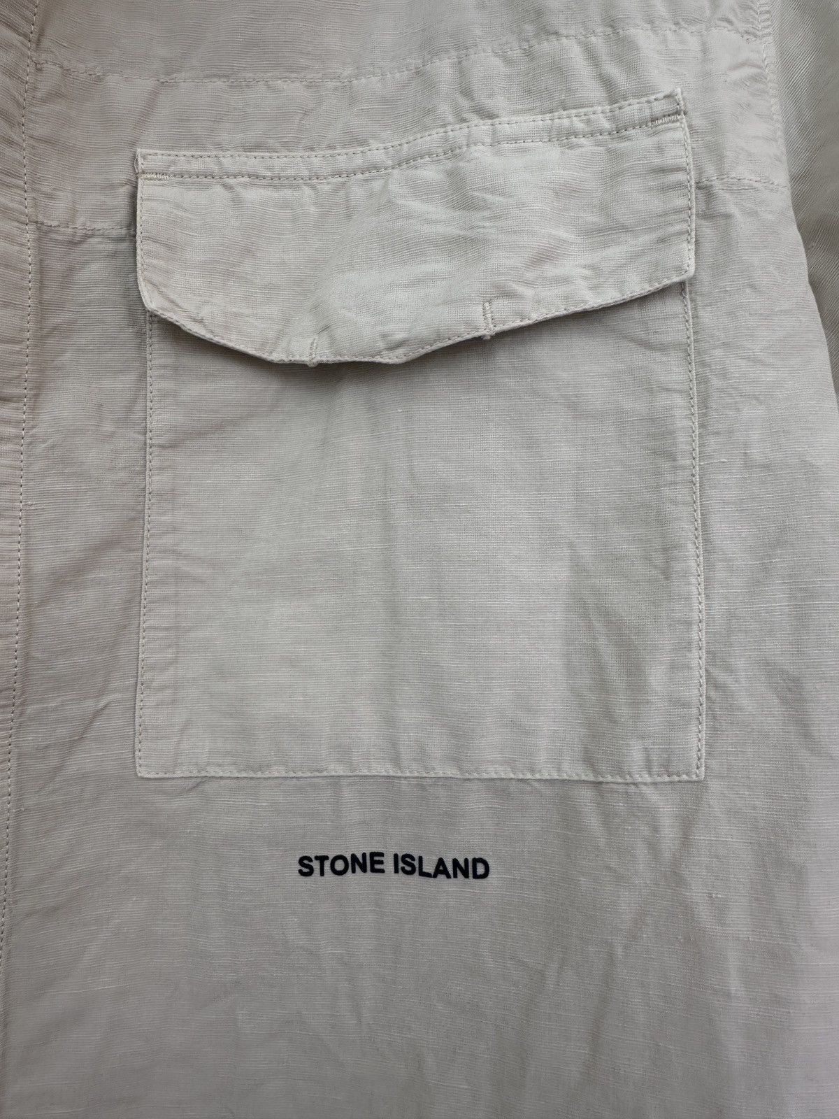 Stone Island STONE ISLAND - Cotton/Hemp short sleeve button down Size US L / EU 52-54 / 3 - 2 Thumbnail