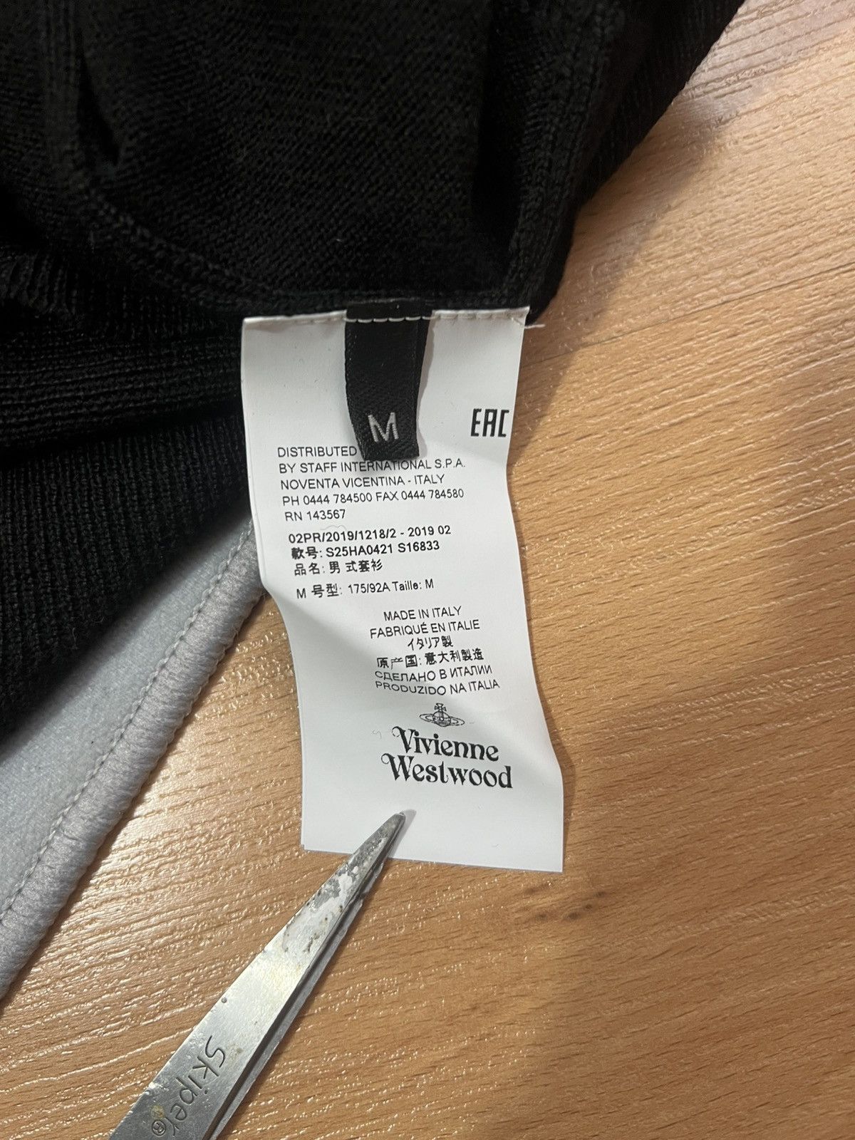 Vivienne Westwood Vivienne Westwood Custom Knit Sweater – Black – Size M Size US M / EU 48-50 / 2 - 3 Thumbnail