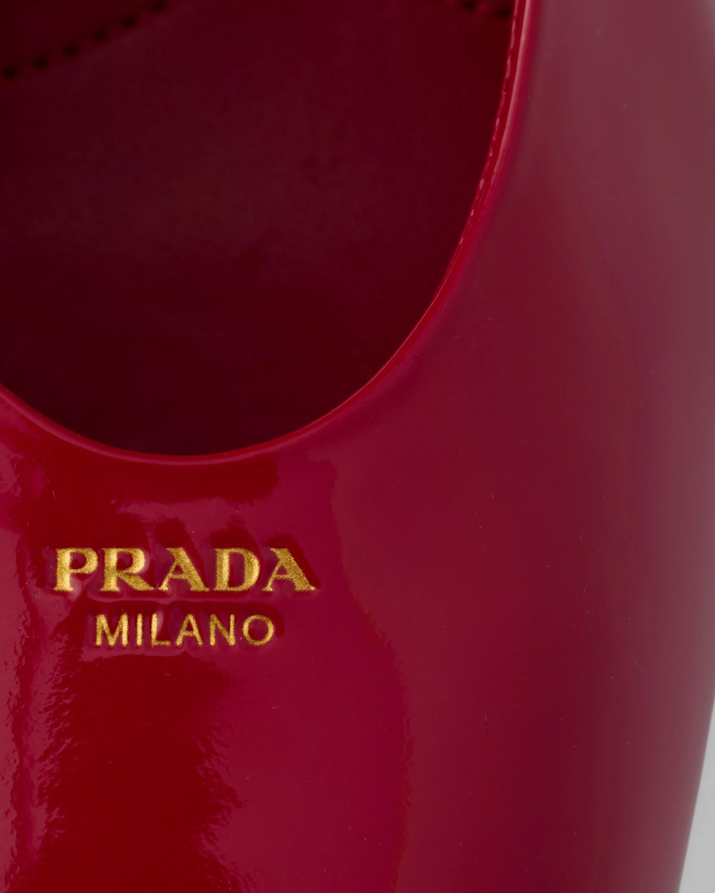Prada os11x0326 Patent Leather Slingback Pumps in Red Size US 9.5 / IT 39.5 - 6 Thumbnail