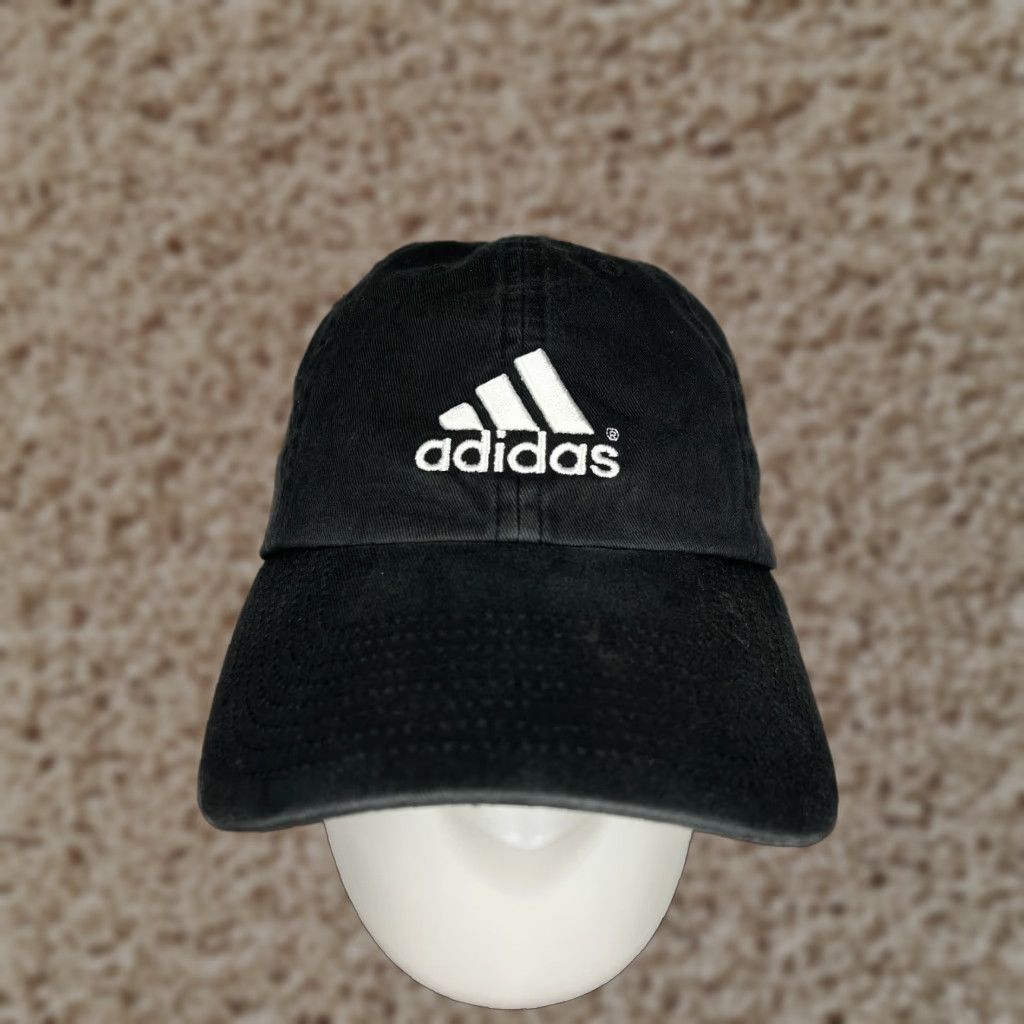 Adidas adidas Hat Cap Baseball Cap One Size Black 100% Cotton Twill Golf Golfers Outdoor Logo Adults Mens Size ONE SIZE - 1 Thumbnail