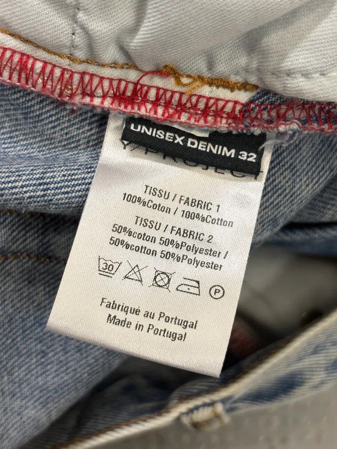Y/Project Y/Project Light Blue Denim Embroidered Cowboy Jeans Size US 32 / EU 48 - 11 Thumbnail