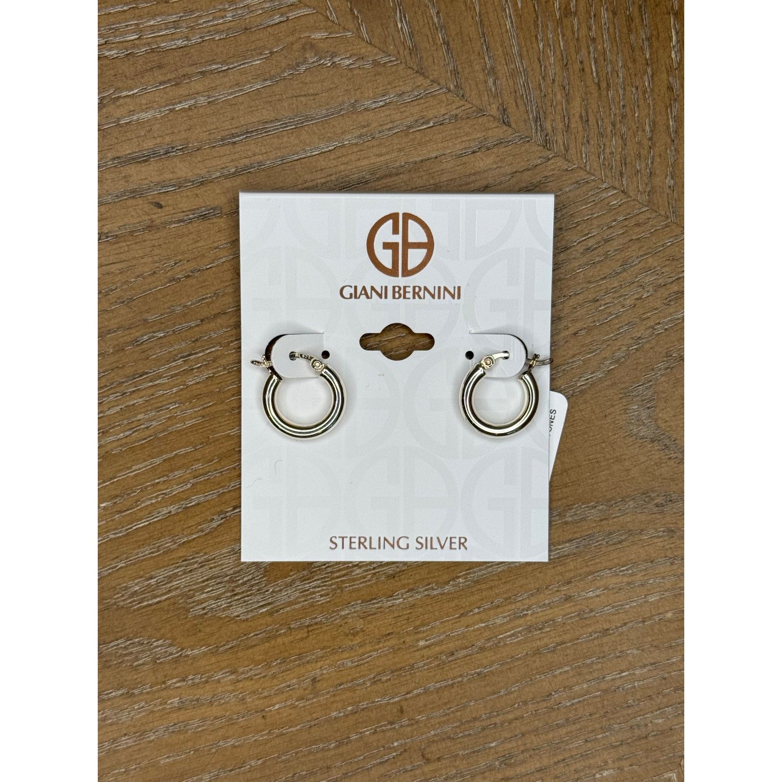Giani Bernini Giani Bernini Sterling Silver 3x15mm Tube Hoop Earrings 925 Size ONE SIZE - 3 Thumbnail