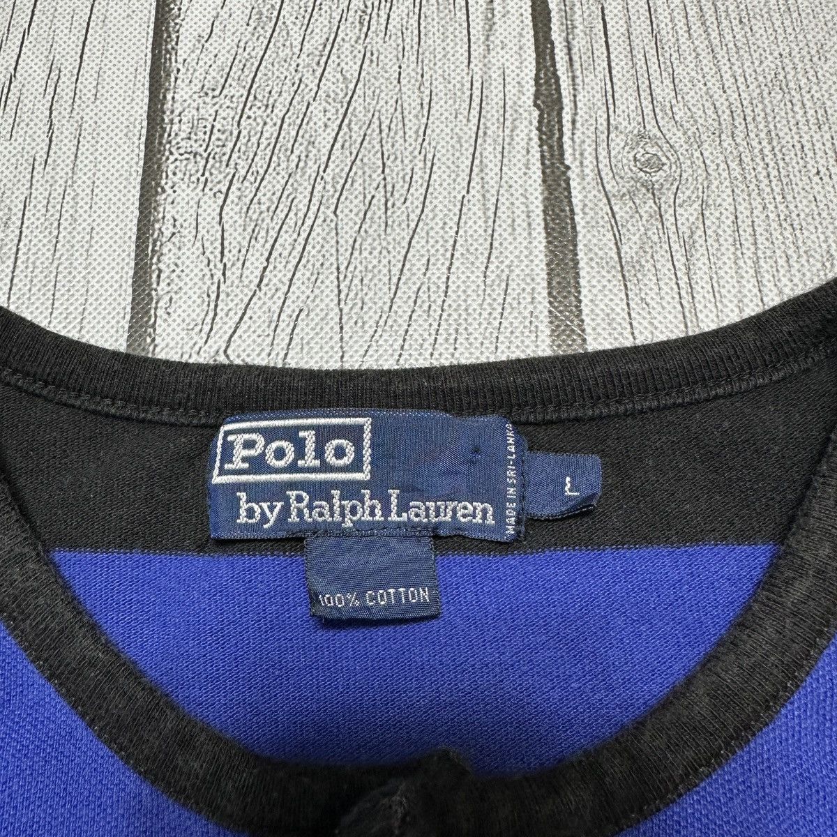 Polo Ralph Lauren × Vintage Vintage Polo striped henley tee Size US L / EU 52-54 / 3 - 4 Thumbnail