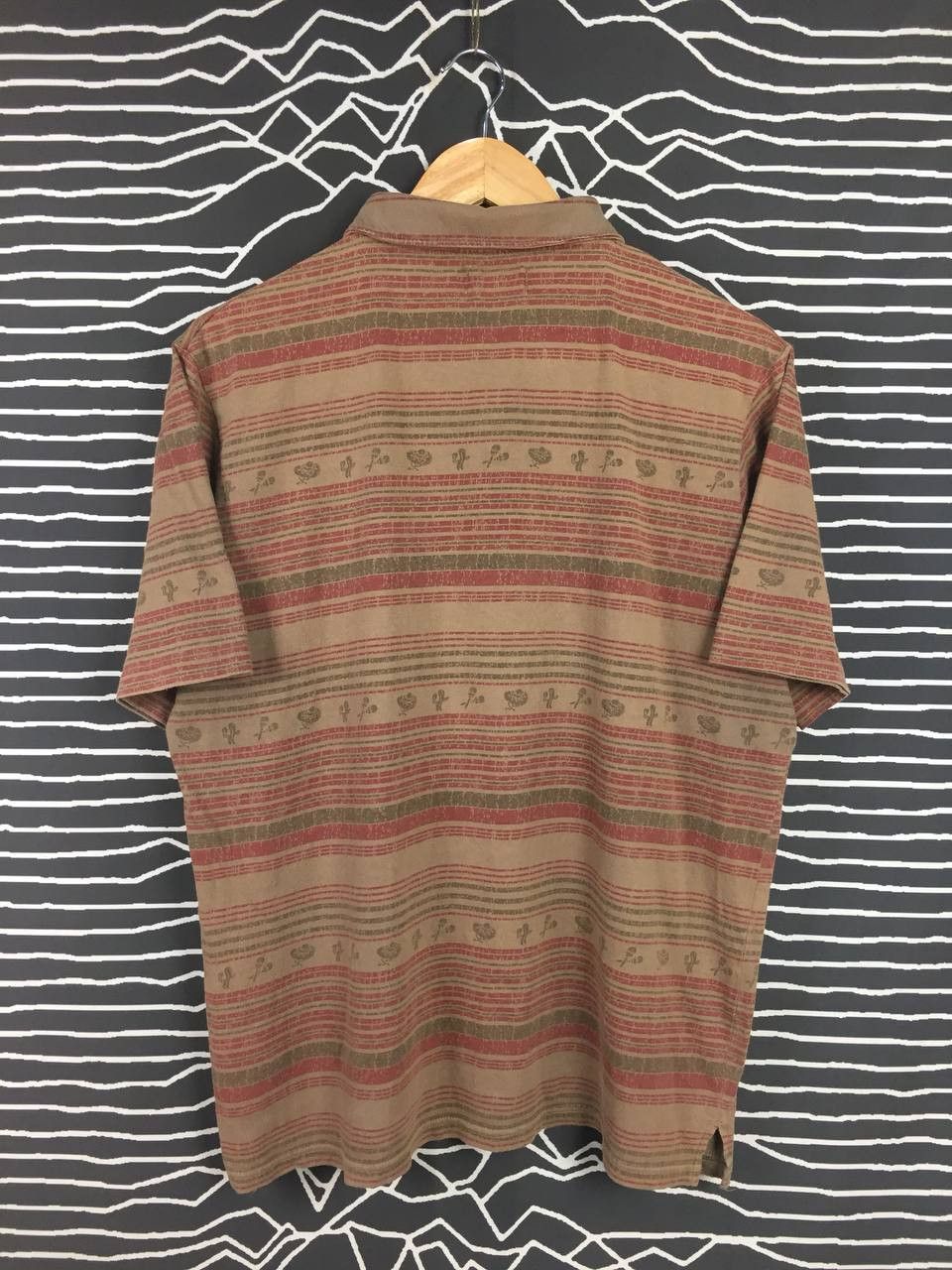 Global Work × Japanese Brand Global Work Aztec Native Patterned Polo Tee Size US XL / EU 56 / 4 - 5 Thumbnail