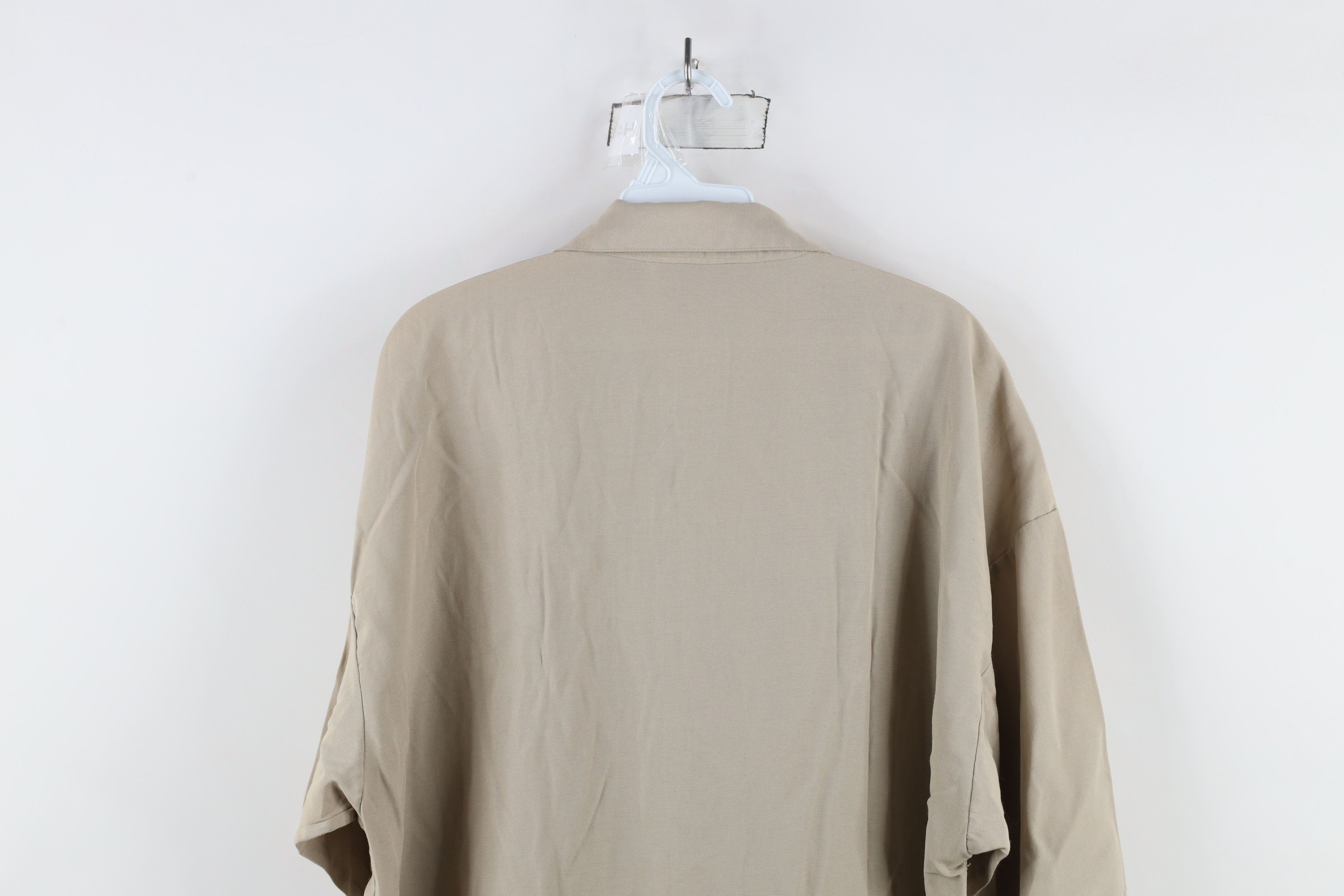 Vintage Vintage 90s Streetwear Blend Collared Button Shirt Beige Size US XL / EU 56 / 4 - 12 Thumbnail