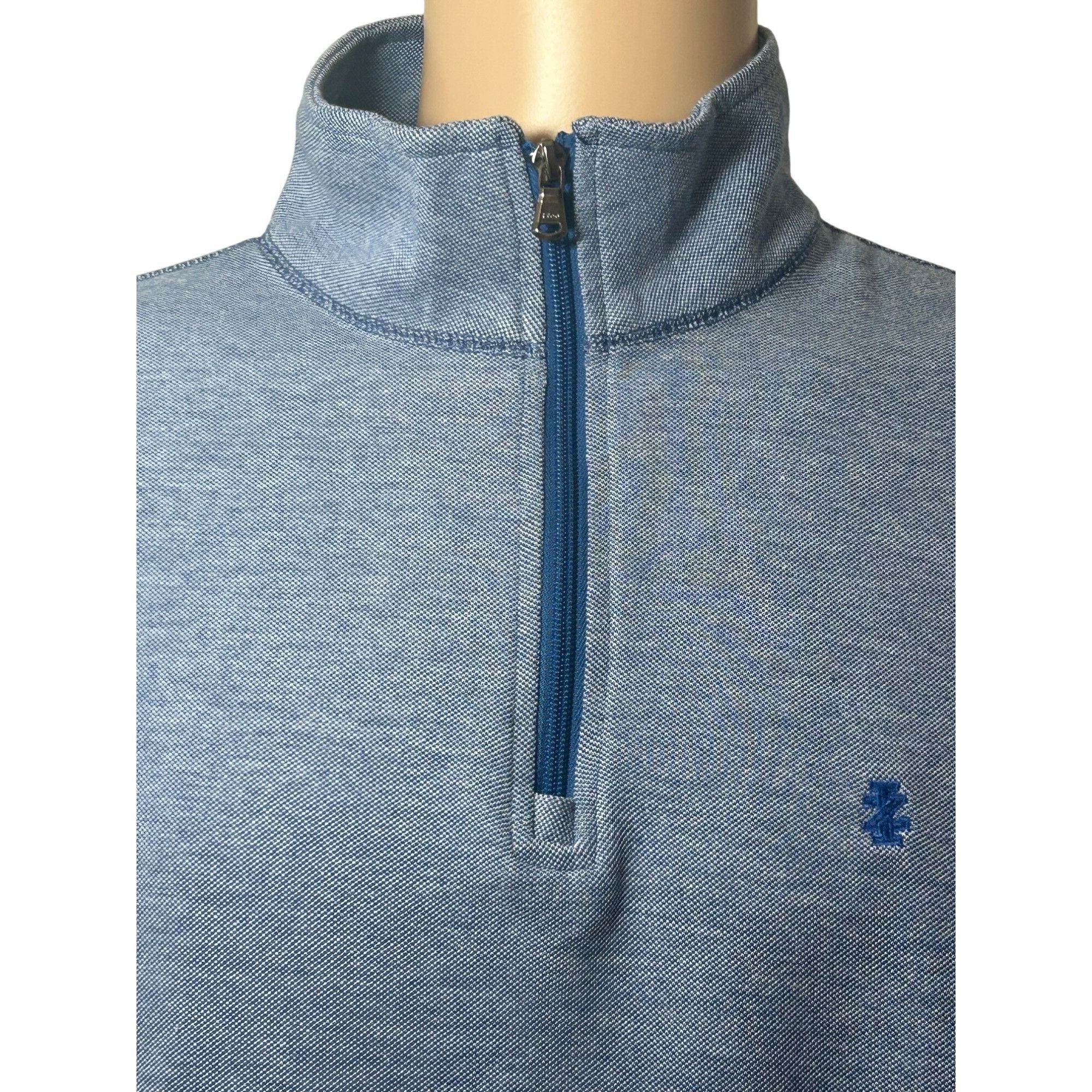 Izod Izod Saltwater Mens Shirt L Blue Long Sleeve Pullover 1/4 Zi Size US L / EU 52-54 / 3 - 7 Thumbnail