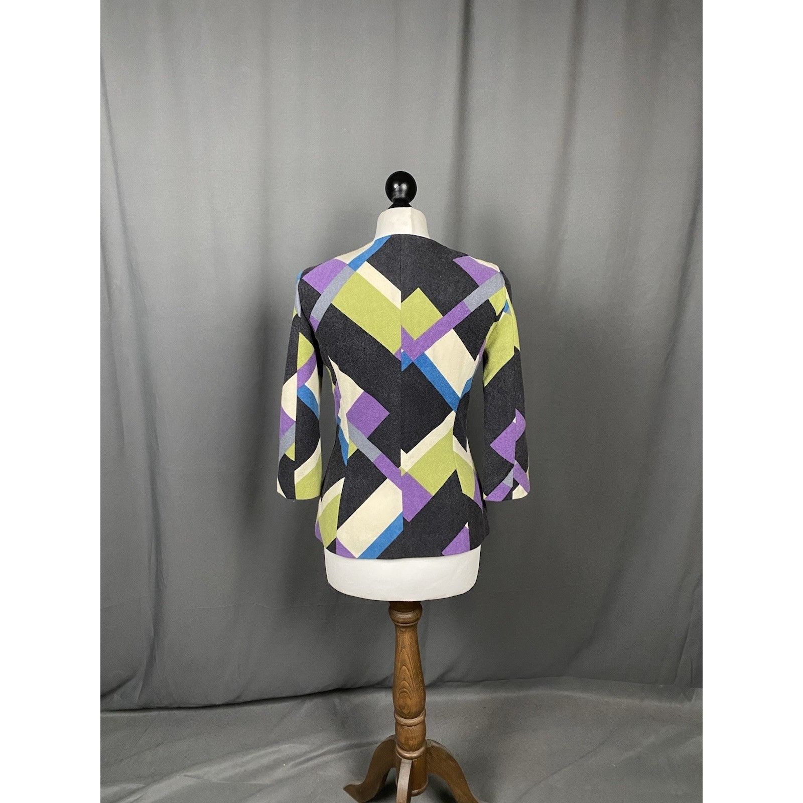 Versace Versace VTG Zip Front Multicolored Tailored Colarless Wool B Size M / US 6-8 / IT 42-44 - 7 Thumbnail