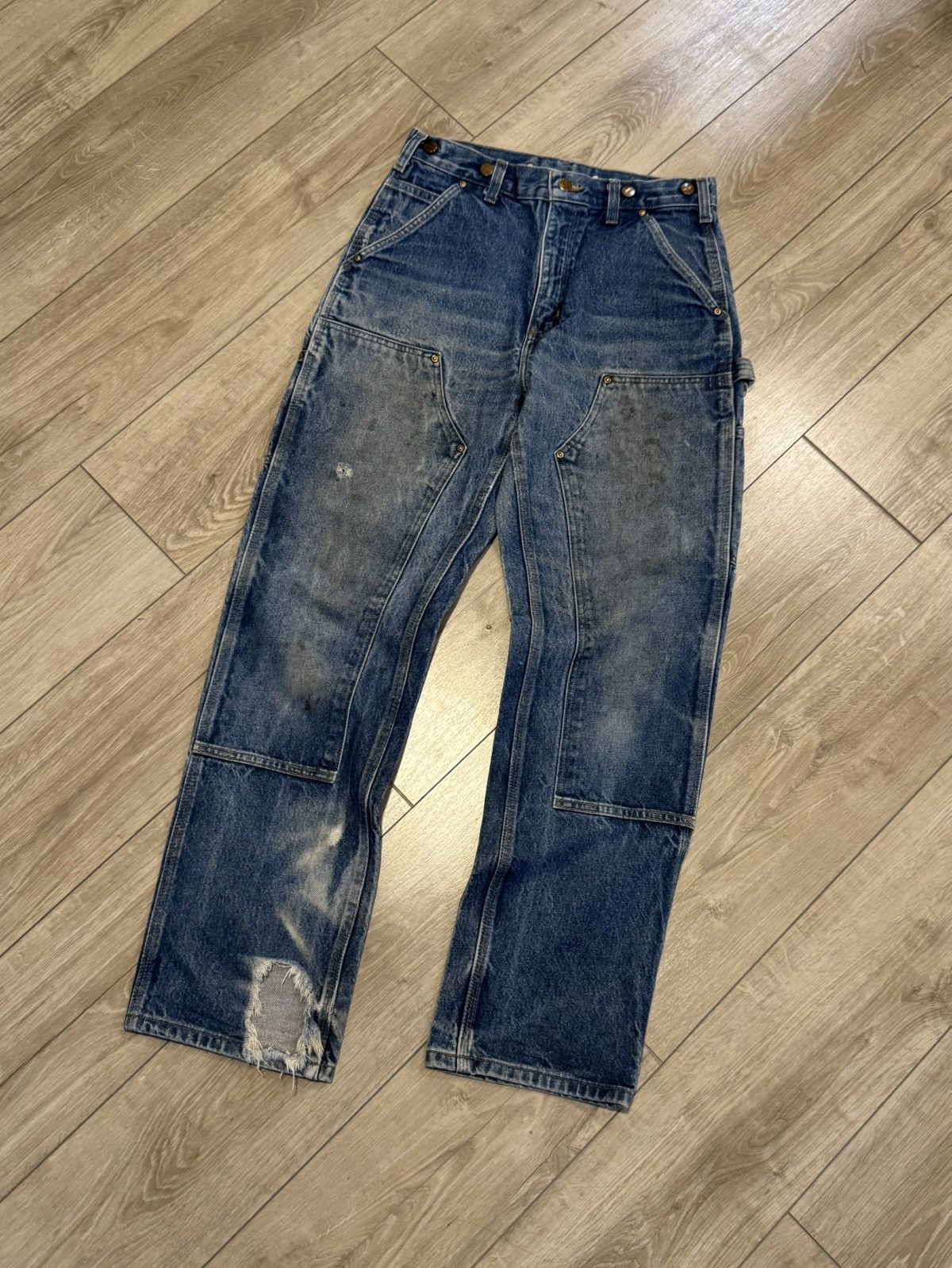 Carhartt Vintage Carhartt Double Knee Jeans Size US 32 / EU 48 - 1 Thumbnail
