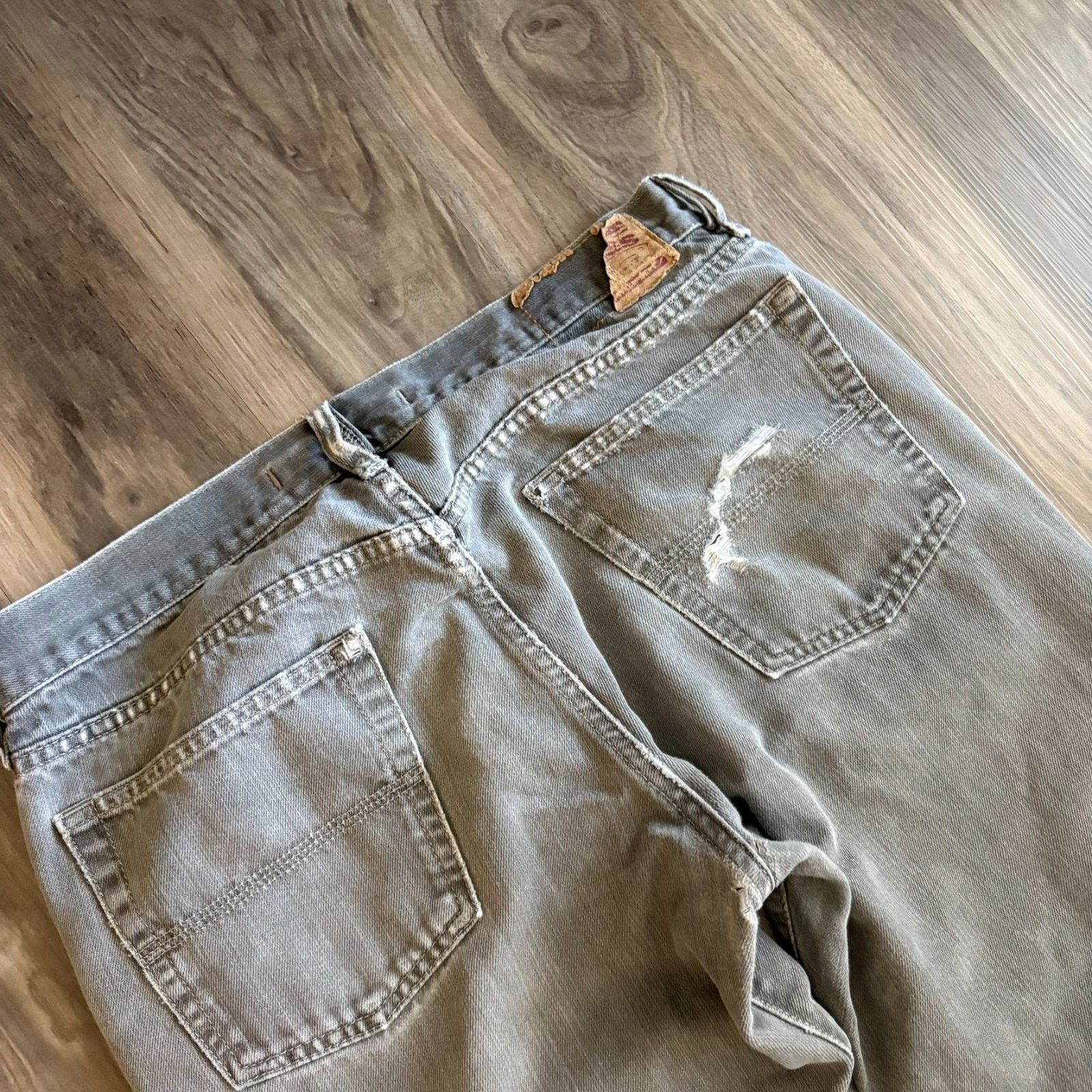 Express × Vintage Vintage Y2K Express Jeans Mens Size 34x31 Randigo Button Fly Size US 34 / EU 50 - 13 Thumbnail
