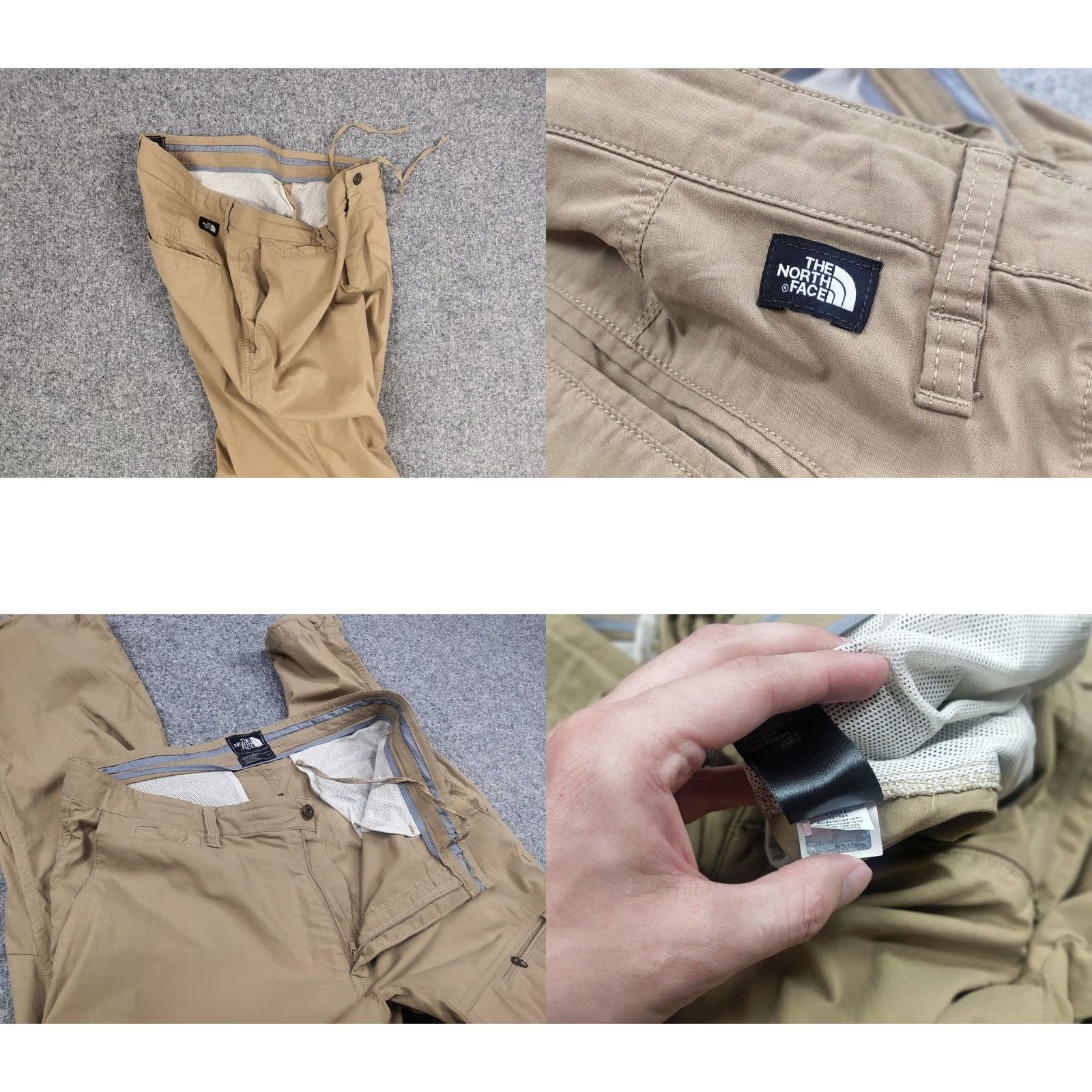 The North Face The North Face Beige Nylon Zip Trouser Pants Vintage Style Men 34 Beige Cargo Pattern 90s The North Face Size US 34 / EU 50 - 9 Thumbnail