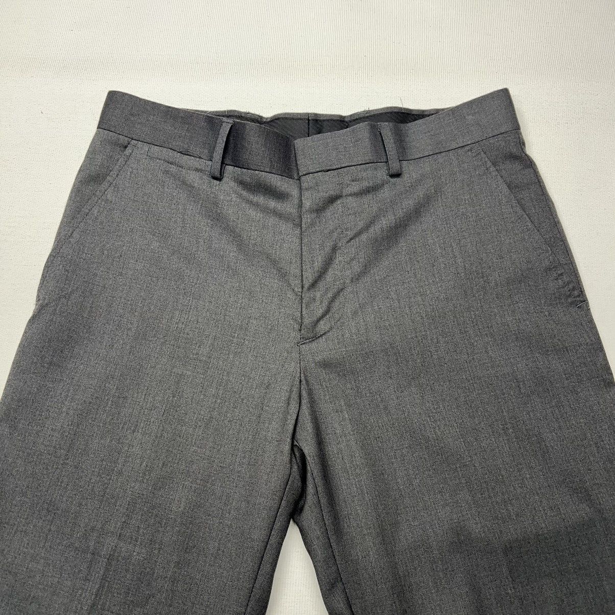 J Ferrar J. Ferrar Pants Grey Slim Fit Dress Formal Suit Bottoms Size US 30 / EU 46 - 4 Thumbnail