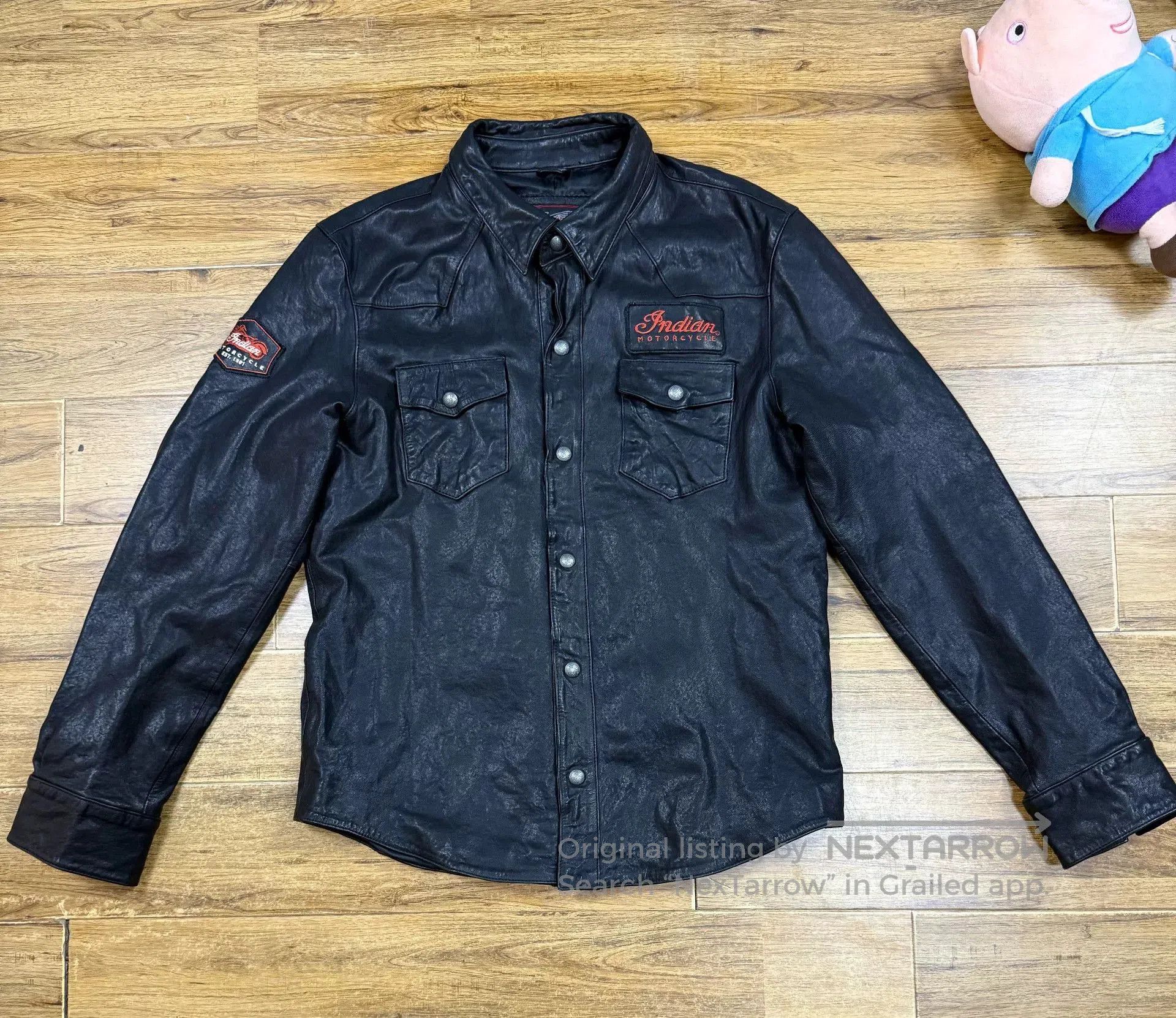 Other Indian Men’s Leather Jacket XL. Size US XL / EU 56 / 4 - 1 Thumbnail