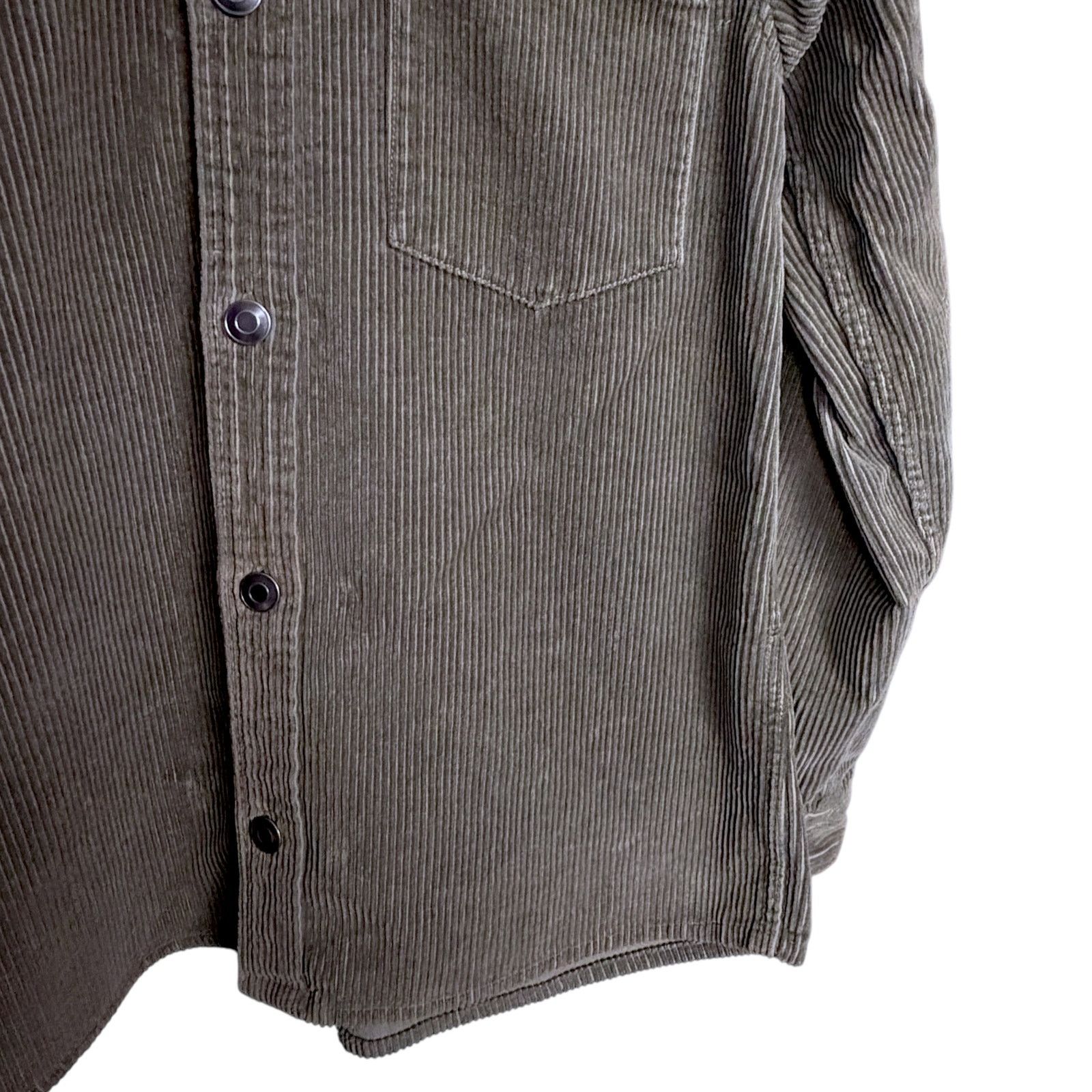 Zara Zara Corduroy Men's Button-Up L/S Shirt Shacket Green Small Size US S / EU 44-46 / 1 - 5 Thumbnail