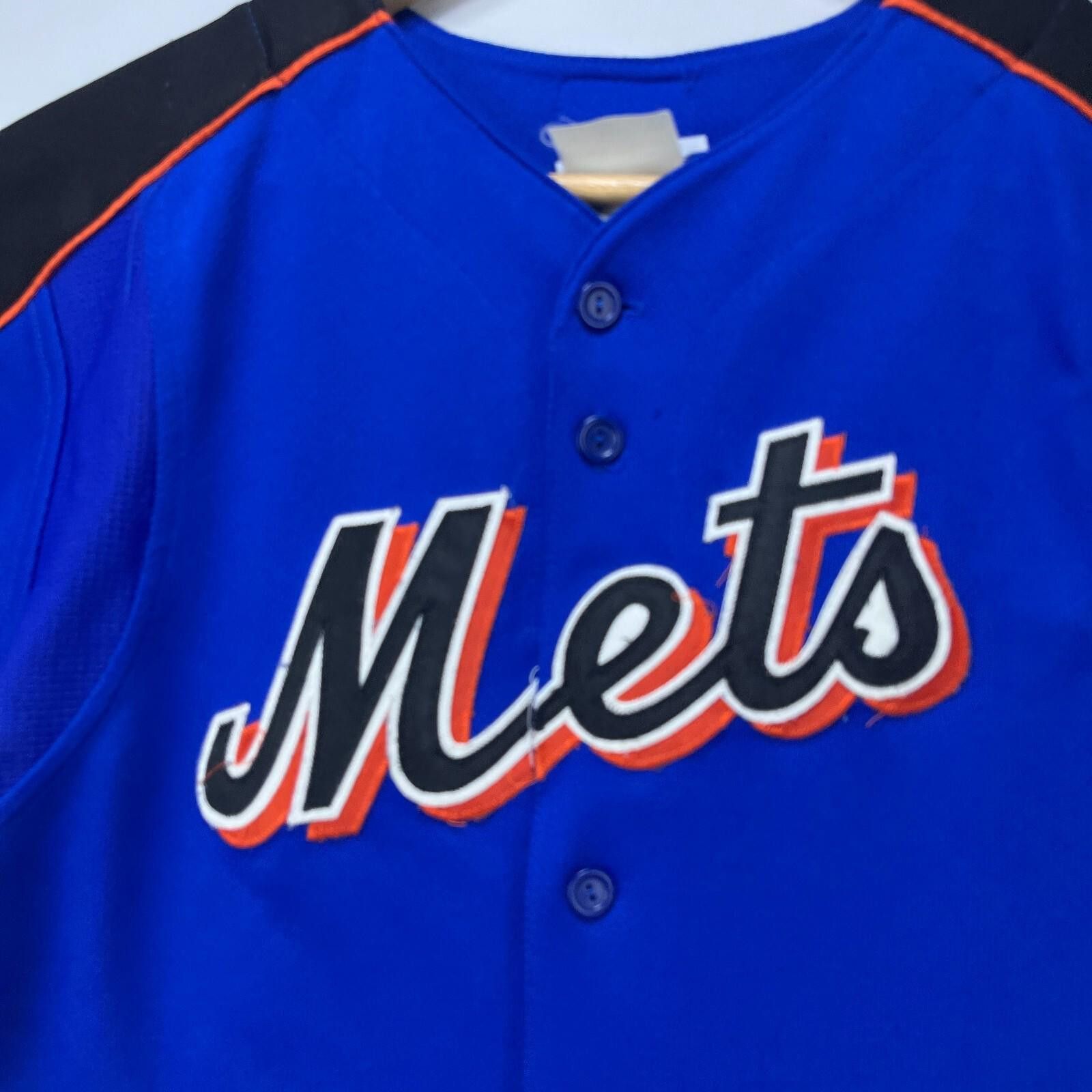 Majestic Vintage Majestic New York Mets Baseball Jersey Youth Medium Size ONE SIZE - 3 Thumbnail