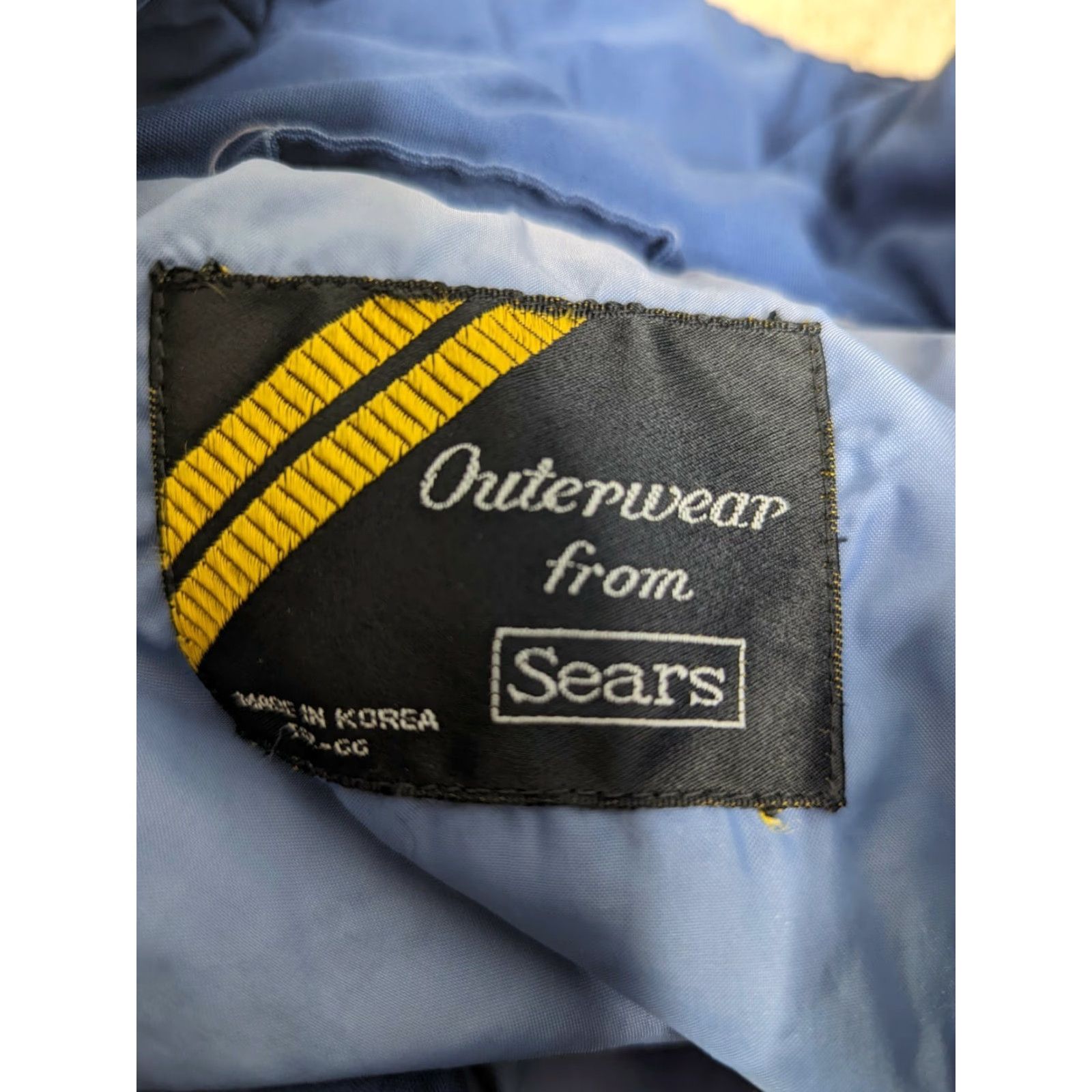 Sears VINTAGE Sears Work Leisure Sleeveless Puffer Vest Mens Large Blue 80s 44/XL Men Size US XL / EU 56 / 4 - 5 Thumbnail