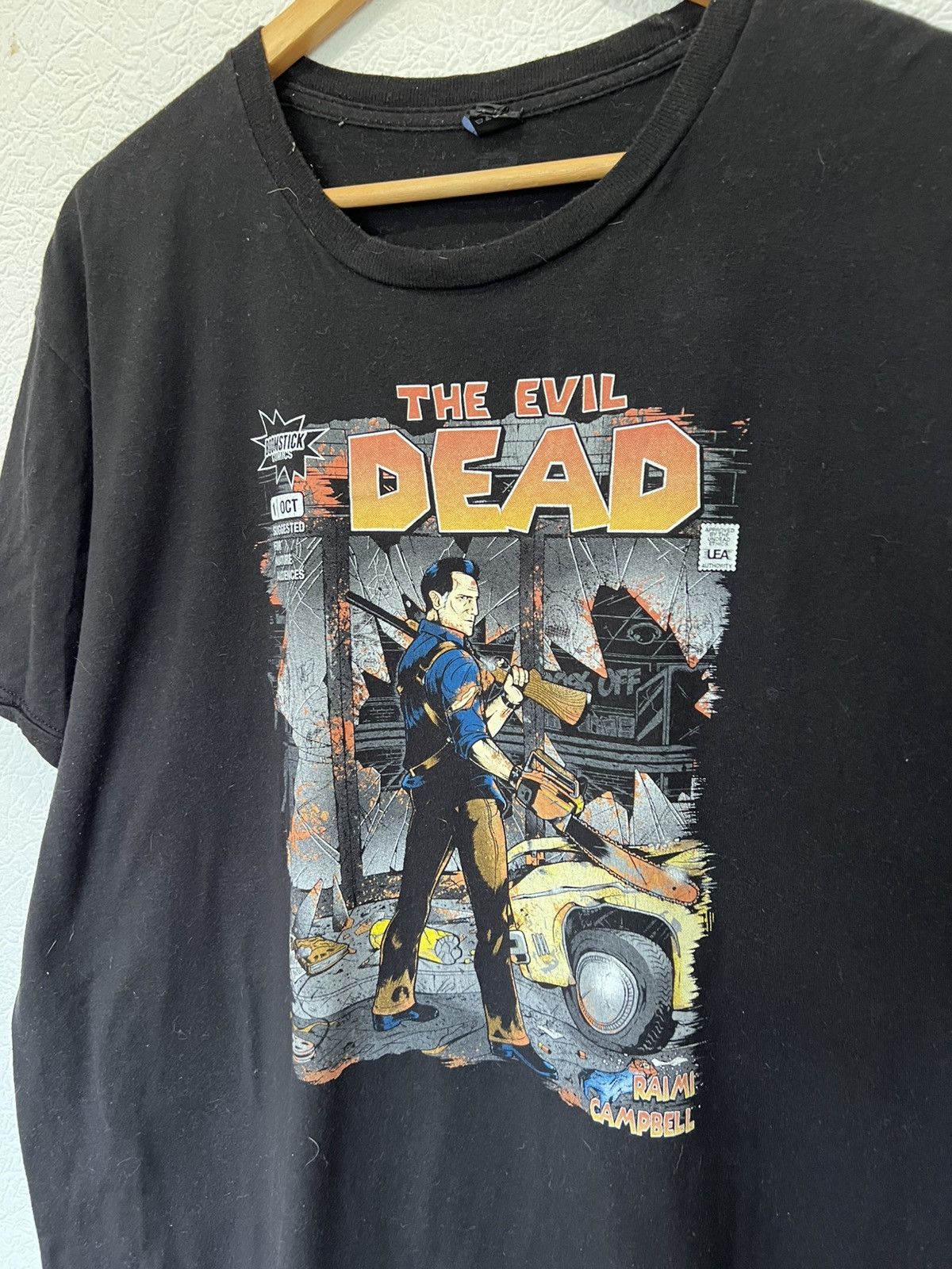 Vintage Vintage The Evil Dead Black T Shirt tee Rare Size US XL / EU 56 / 4 - 2 Thumbnail