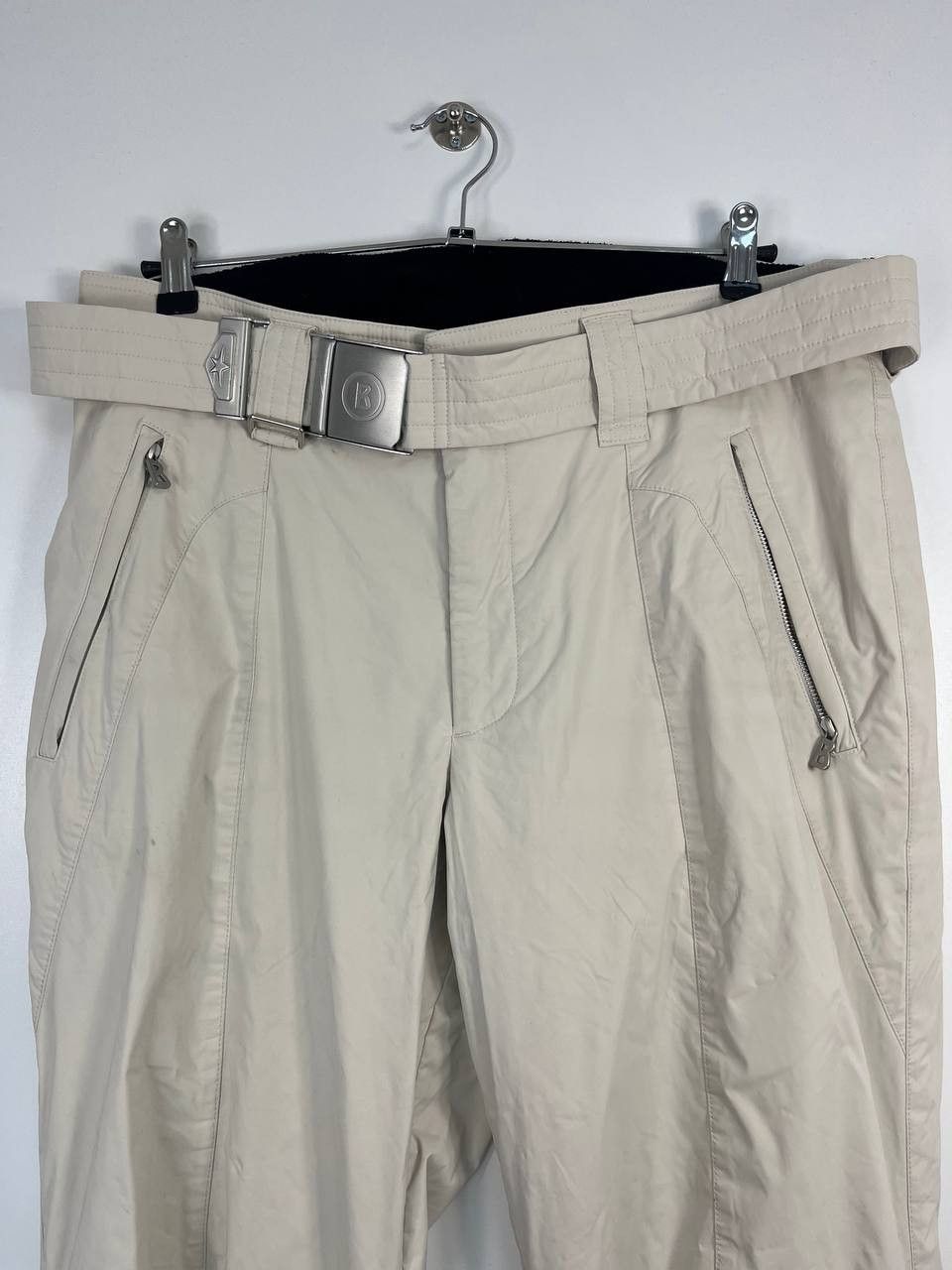 Bogner Bogner Ski Pants Beige Snow Trousers Belted Mens L US 36 Size US 36 / EU 52 - 2 Thumbnail