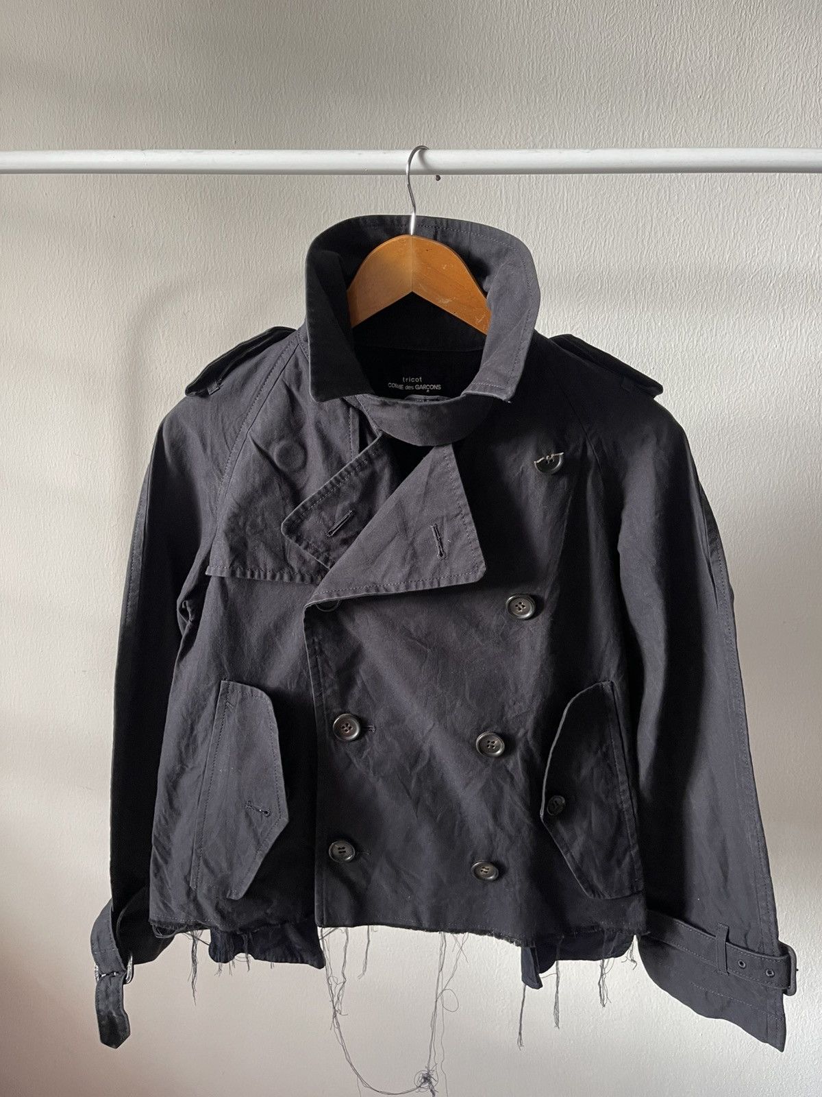 Tricot Comme des Garcons 2004 Comme Des Garcons Crop Jacket Size S / US 4 / IT 40 - 4 Thumbnail