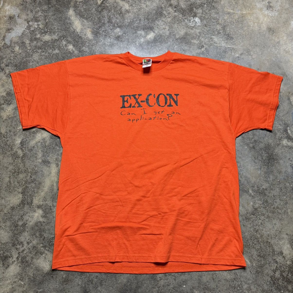 Vintage vintage ex con can i get a job baggy tshirt Size US XXL / EU 58 / 5 - 2 Thumbnail