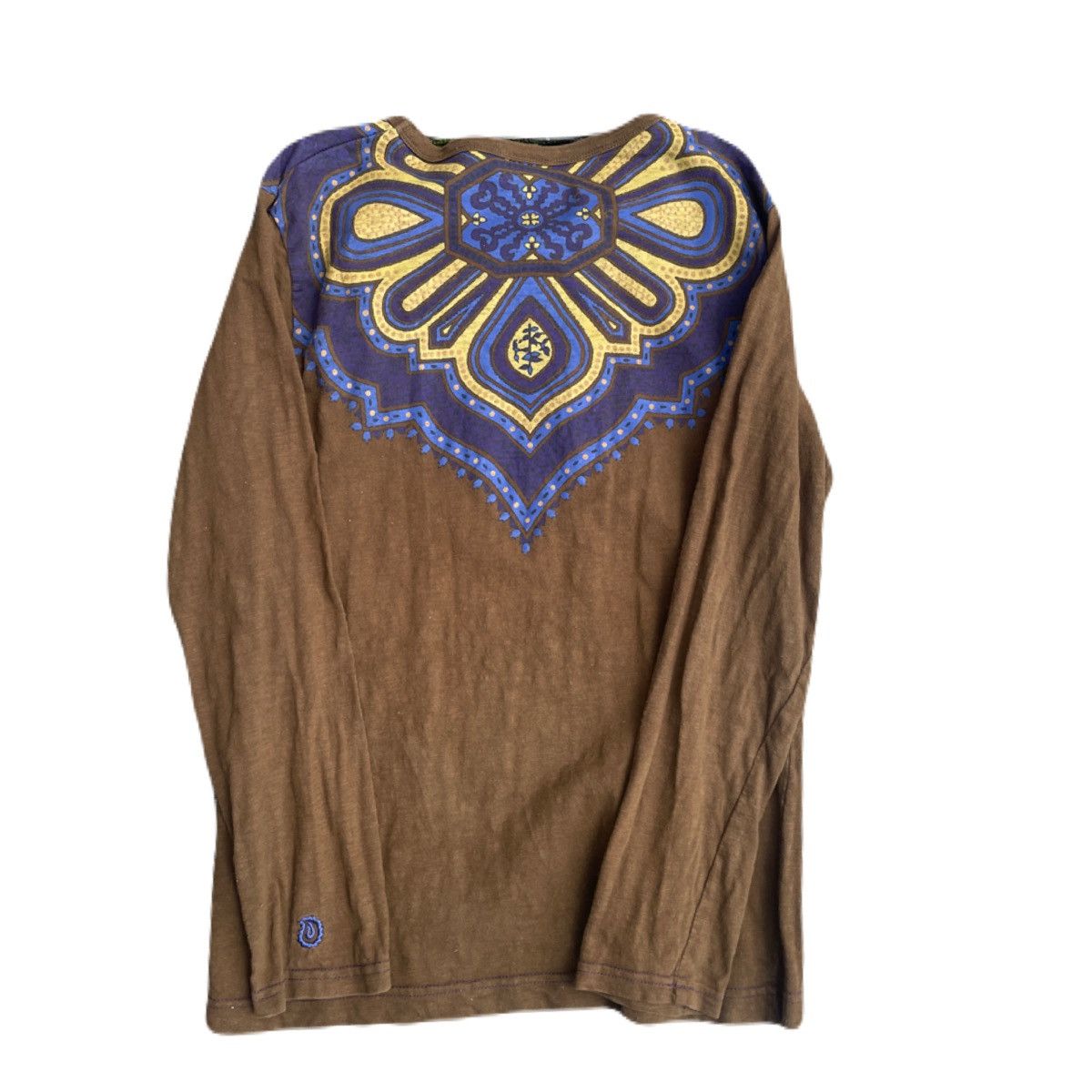 If Six Was Nine 2000s Japanese archive Vkei Feather Ethnic Long Sleeve Tee Size US M / EU 48-50 / 2 - 4 Thumbnail