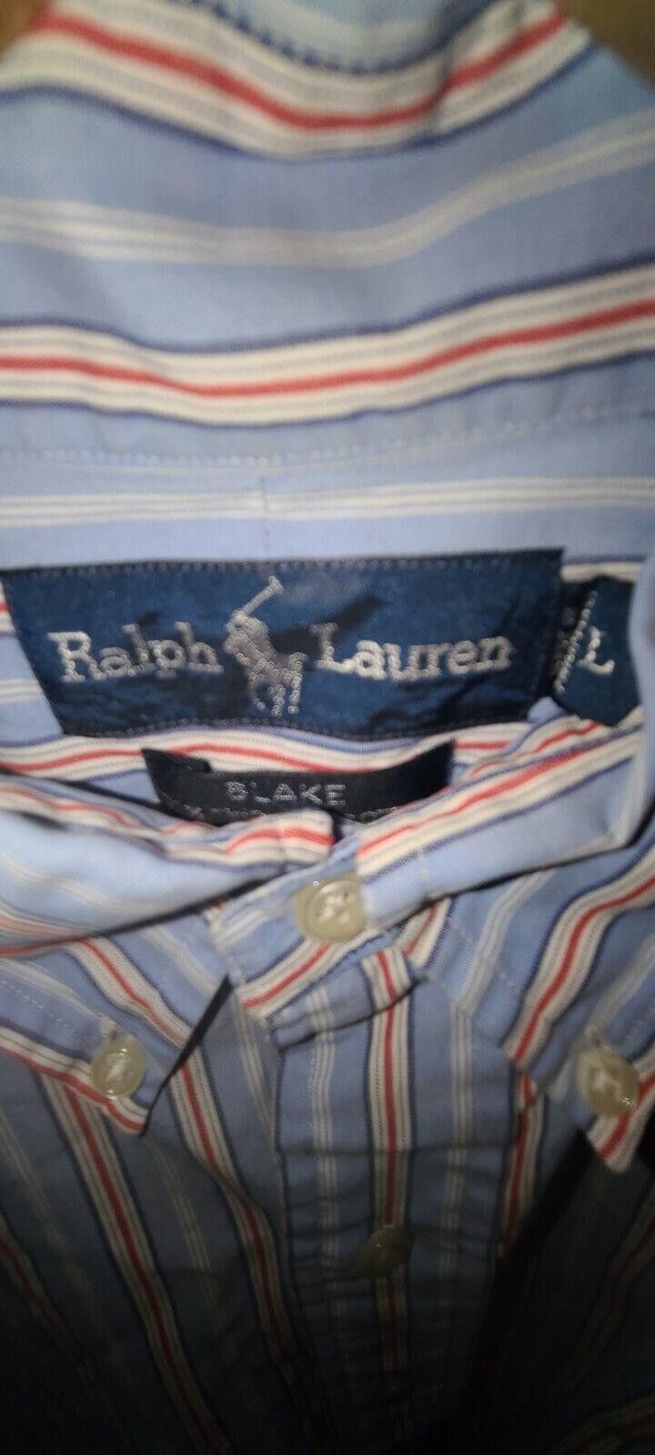 Polo Ralph Lauren VTG Ralph Lauren Blake Long Sleeve Blue Size Large Size US L / EU 52-54 / 3 - 6 Thumbnail