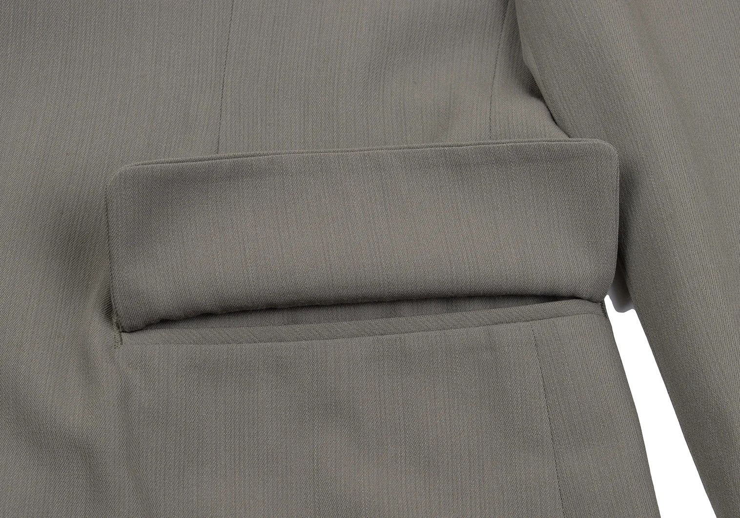 Jean Paul Gaultier Nylon-Wool Blended Tailored Jacket in Khaki Size 50 Size US M / EU 48-50 / 2 - 15 Thumbnail