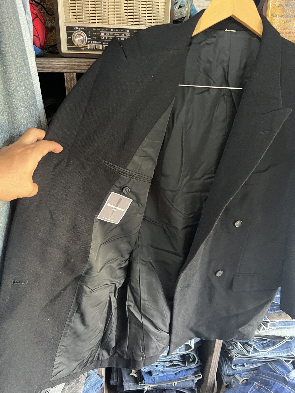 Issey Miyake 🔥Issey Miyake Men Blazer Size 44S - 10 Thumbnail