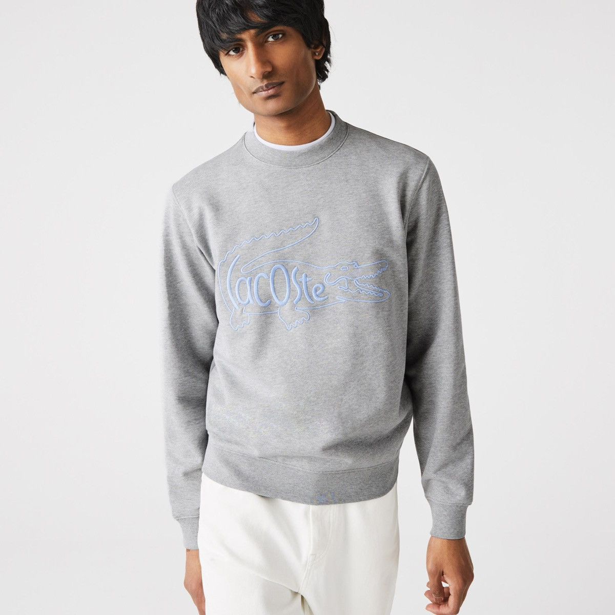 Lacoste 🇫🇷 Lacoste Embroidered Crocodile Sweatshirt College Style Y2K Size US M / EU 48-50 / 2 - 2 Thumbnail