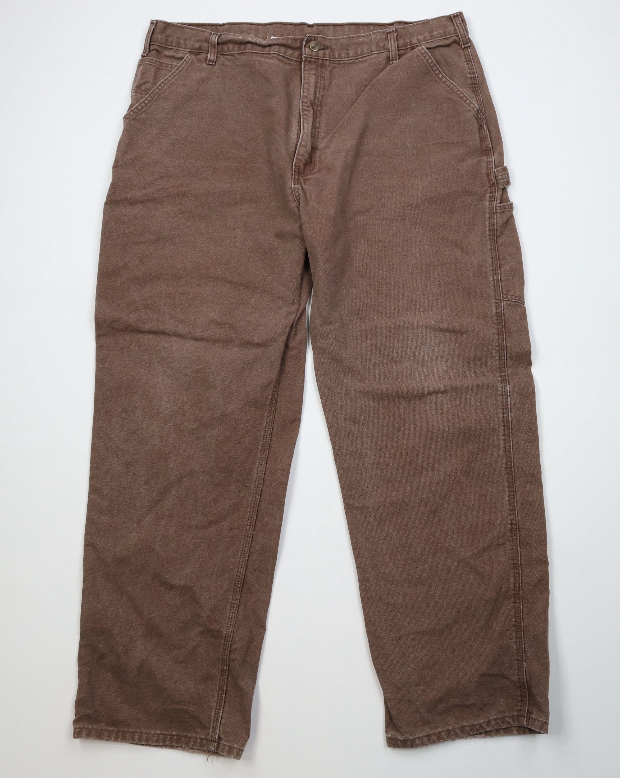 Carhartt Vintage 90s Carhartt Wide Leg Dungaree Pants Brown Cotton Size US 40 / EU 56 - 1 Thumbnail