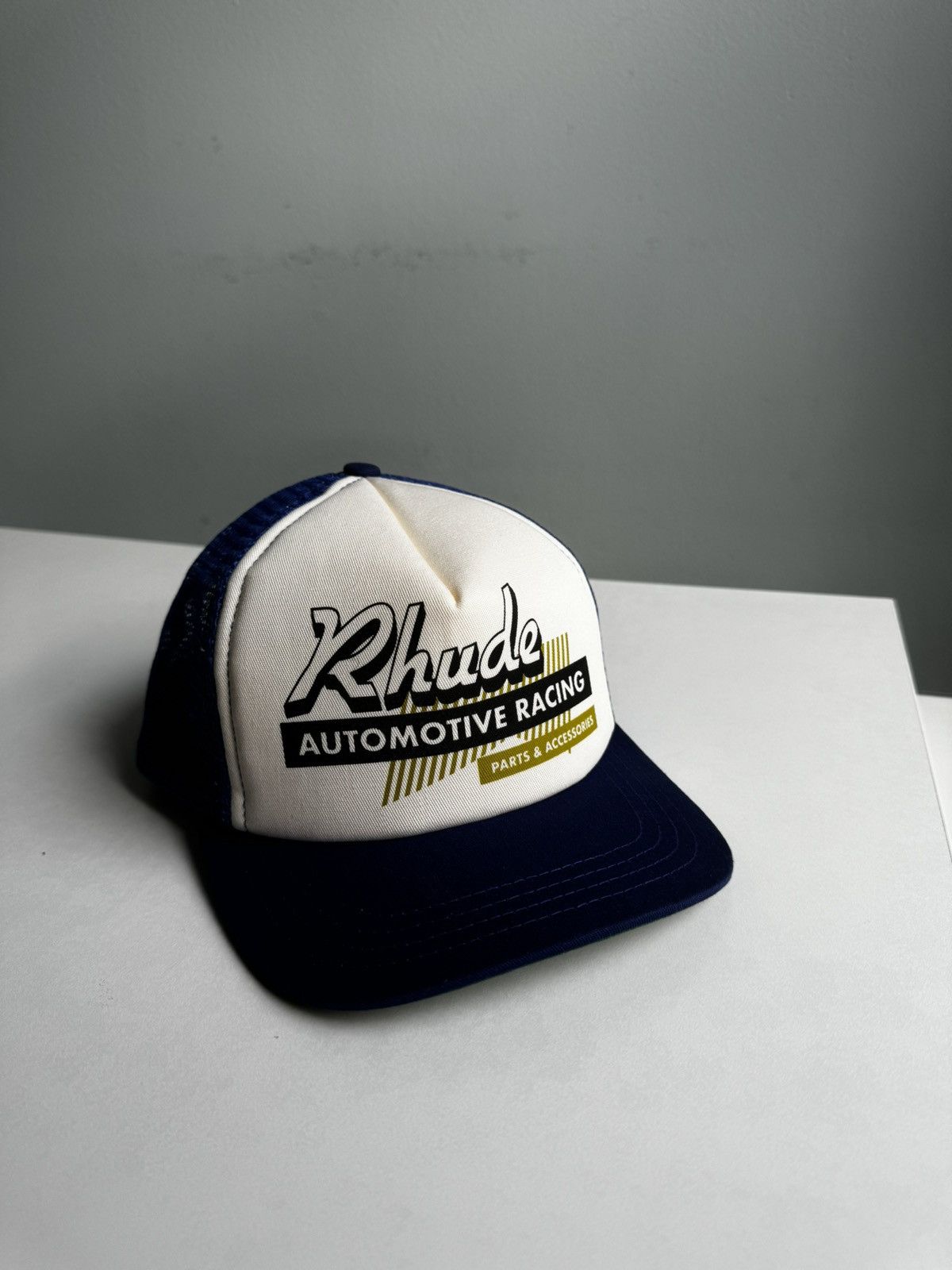Rhude Rhude Auto Racing Trucker Hat Size ONE SIZE - 2 Thumbnail