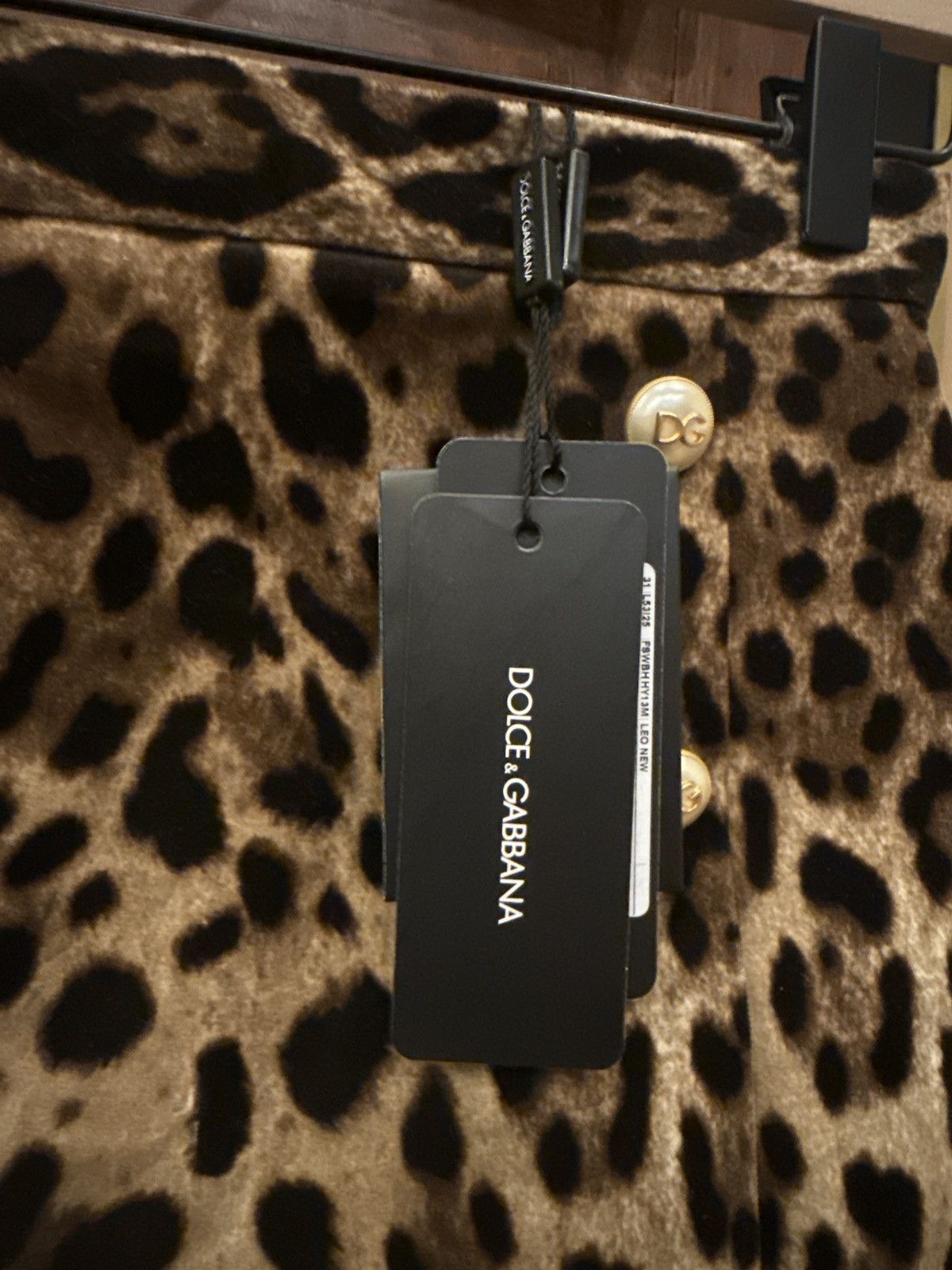 Dolce & Gabbana leopard skirt
