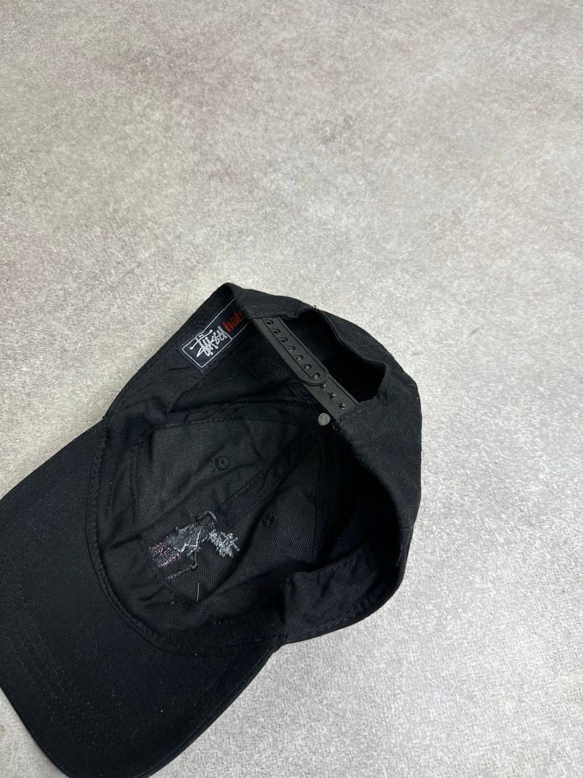 Stussy Vintage Stussy Shadow Man Black Cap Rare Size ONE SIZE - 3 Thumbnail