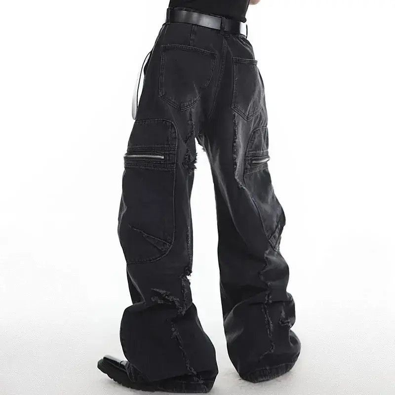 Japanese Brand Vintage style jeans with pockets tight-fitting fashion Size US 32 / EU 48 - 3 Thumbnail