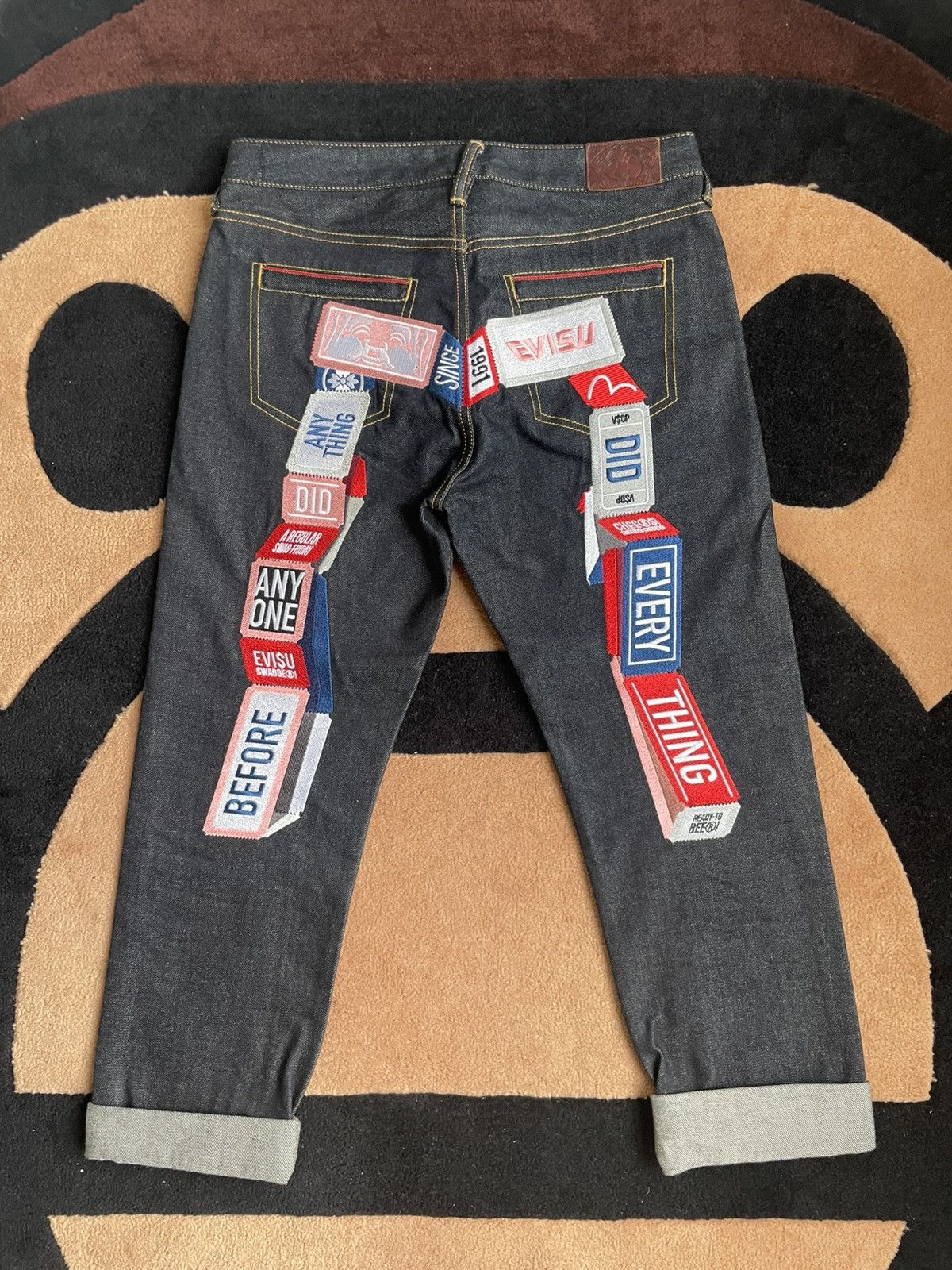 Evisu × Vintage EVISU embroidery daicock jeans size:26 Size 31" - 2 Thumbnail