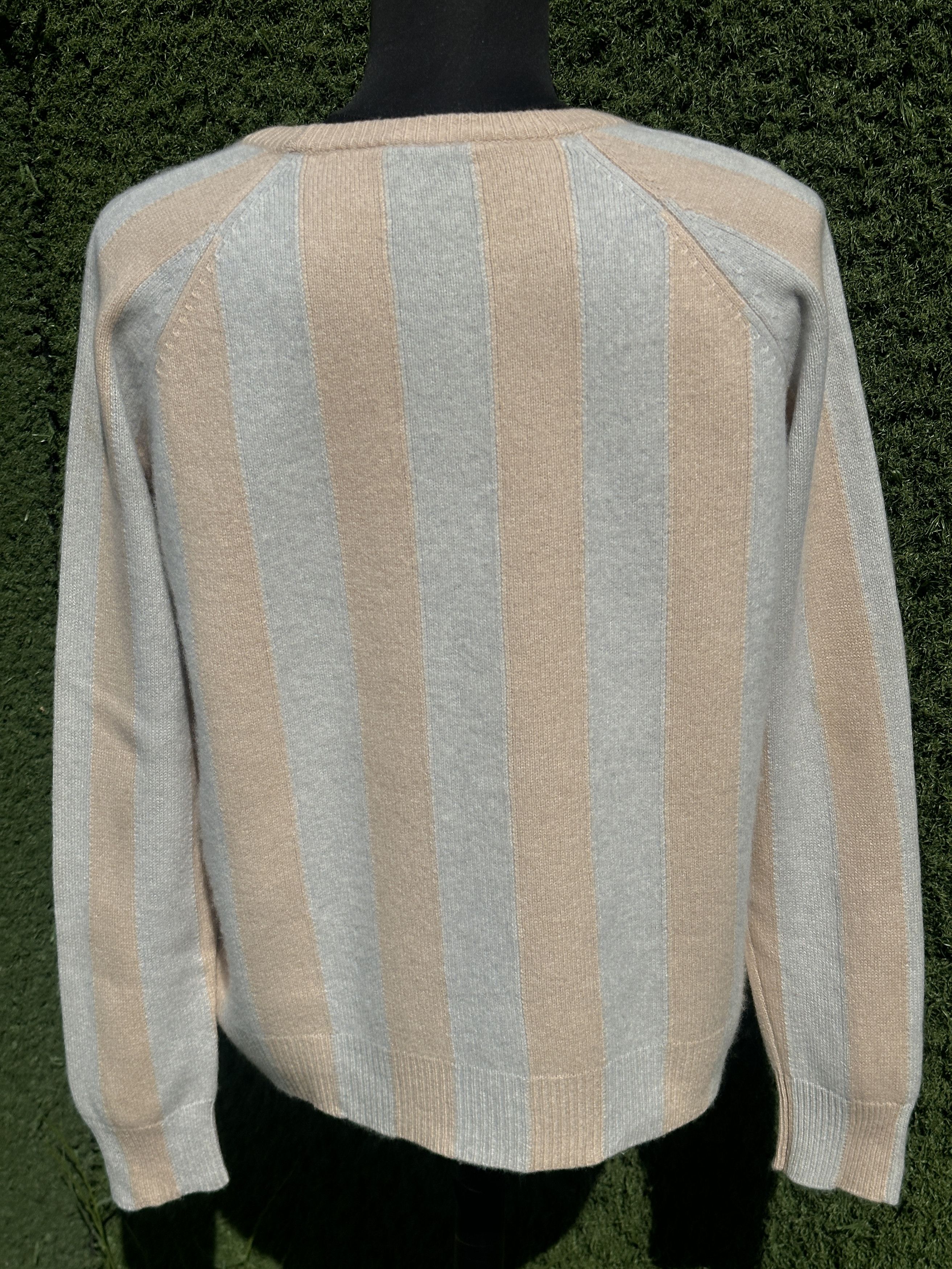 Bottega Veneta Bottega Veneta Cashmere Stripe Raglan Sweater Fit IT 42 Size M / US 6-8 / IT 42-44 - 5 Thumbnail