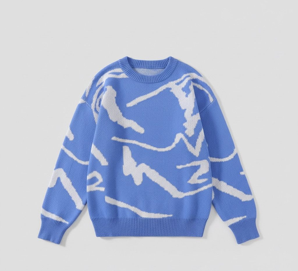 Other Streetwear Popular Graffiti Sweater Jacquard Knitwear Size US S / EU 44-46 / 1 - 3 Thumbnail