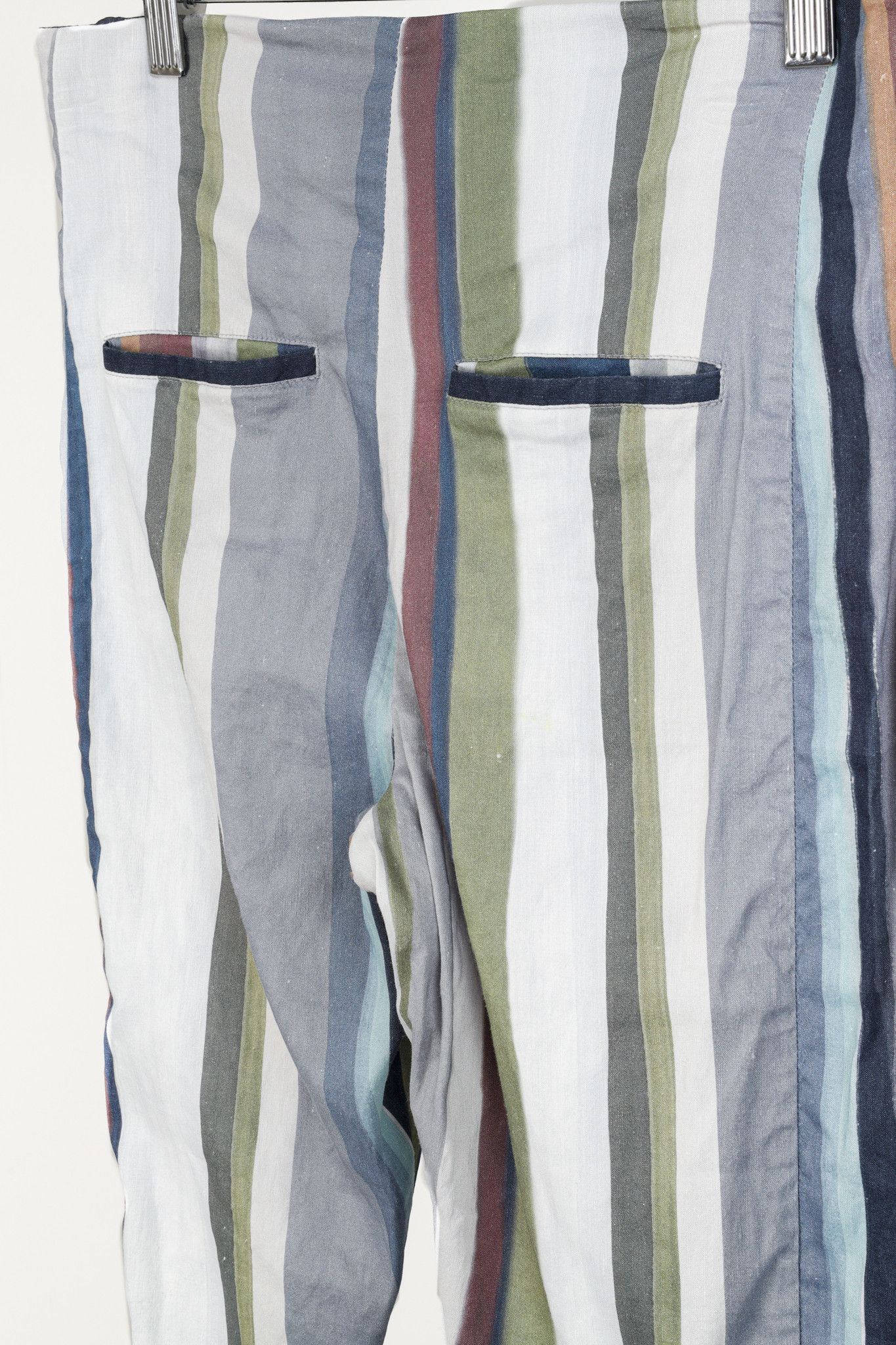 Annette Gortz Annette Gortz Caro White-Multicoloured Tapered Pants Size 30" / US 8 / IT 44 - 7 Thumbnail