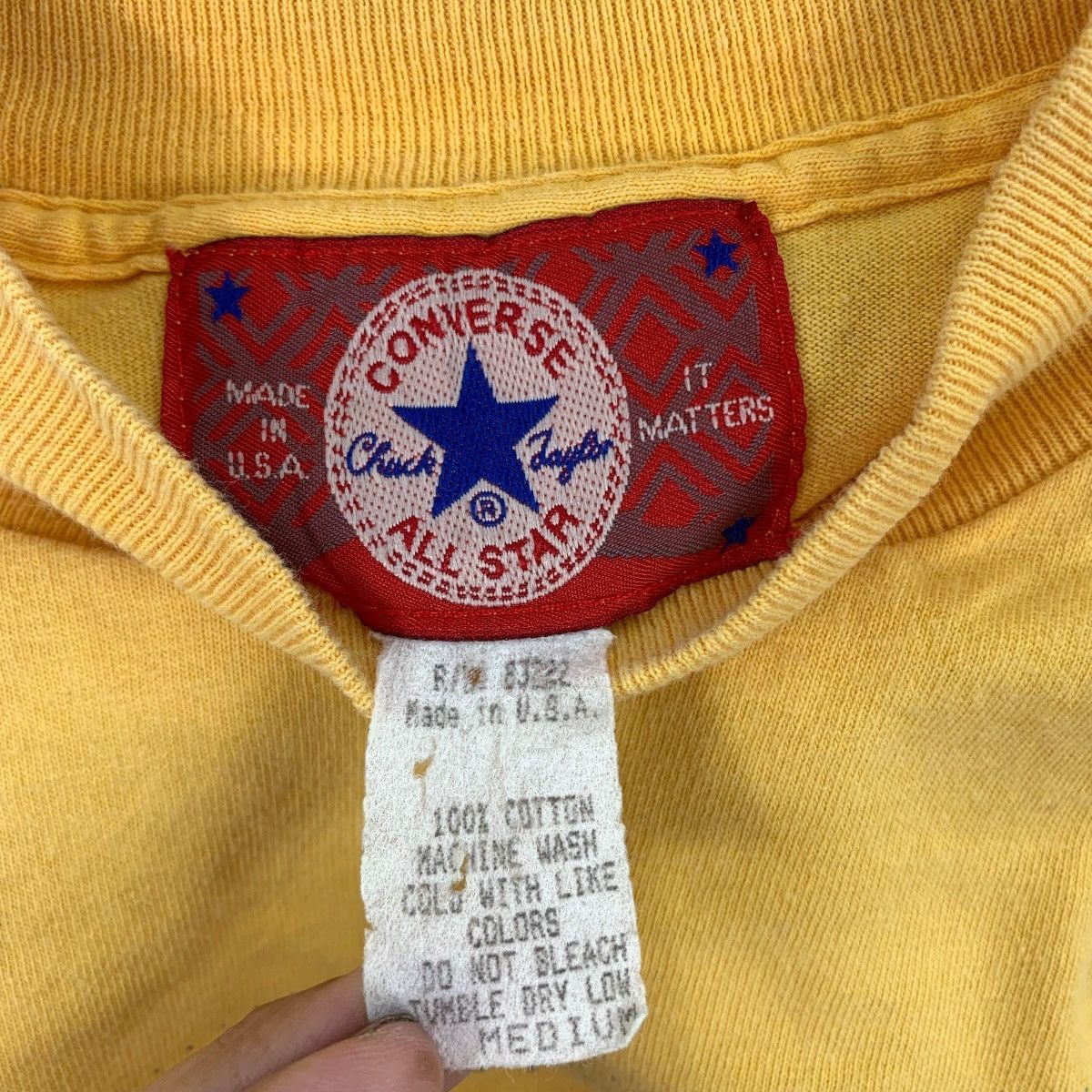Converse Vintage 90s CONVERSE ALL STAR 1993 Chuck Taylor Usa Tshirt Size US M / EU 48-50 / 2 - 9 Thumbnail