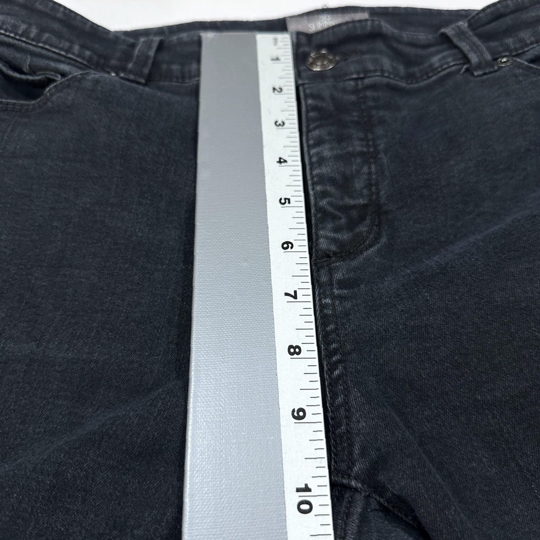 Vintage Chicos Jeans Bootcut Slim 32in Inseam Black Denim Cotton Blend Stretch 5-Pocket Zip Women Adults Size 10 N/A Size 32" / US 10 / IT 46 - 5 Thumbnail