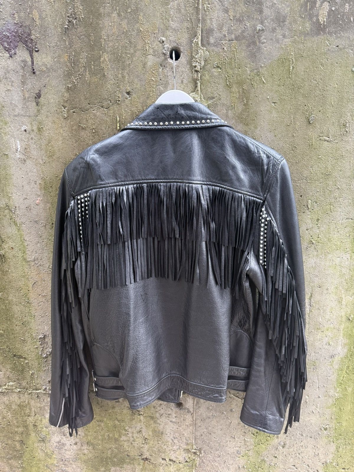 Saint Laurent Paris AW15 Saint Laurent Studded Fringe Leather Jacket Size US L / EU 52-54 / 3 - 2 Thumbnail