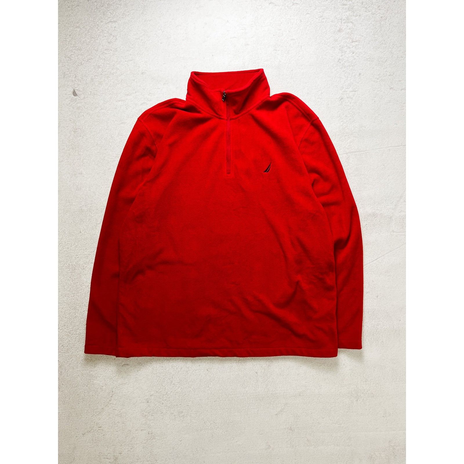 Nautica Vintage 90s Nautica Red Fleece Sweatshirt - Women's 2XL Size XXL / US 16-18 / IT 52-54 - 1 Thumbnail
