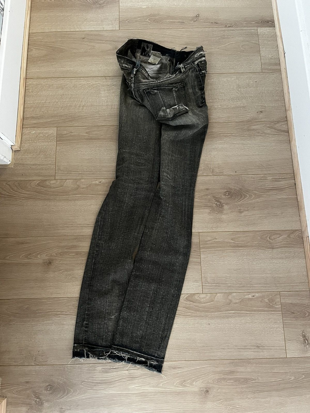 Rick Owens Rick Owens FW07 Dust Detroit Cut Denim Size US 26 / EU 42 - 6 Thumbnail