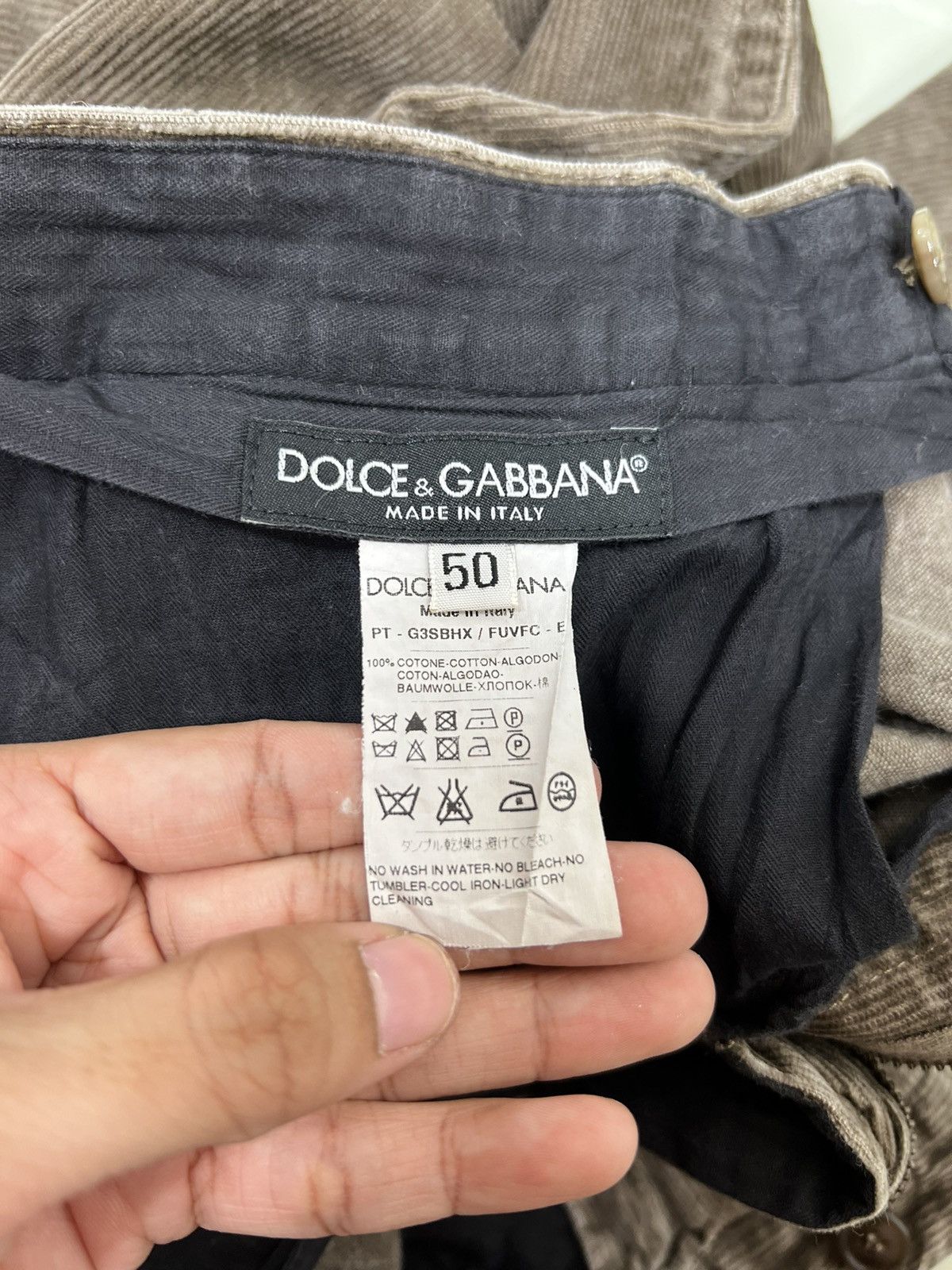 Dolce & Gabbana 🔥 DOLCE & GABBANA CORDUROY TROUSER PANTS MADE IN ITALY Size US 36 / EU 52 - 10 Thumbnail