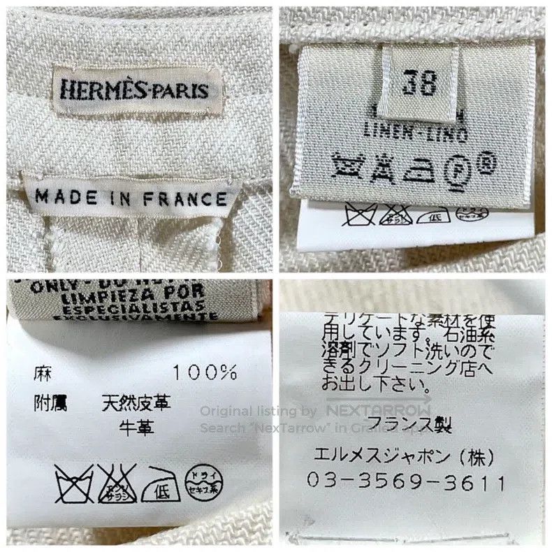 Hermes Hermes Linen casual pants Size 25" / US 0 / IT 36 - 8 Thumbnail