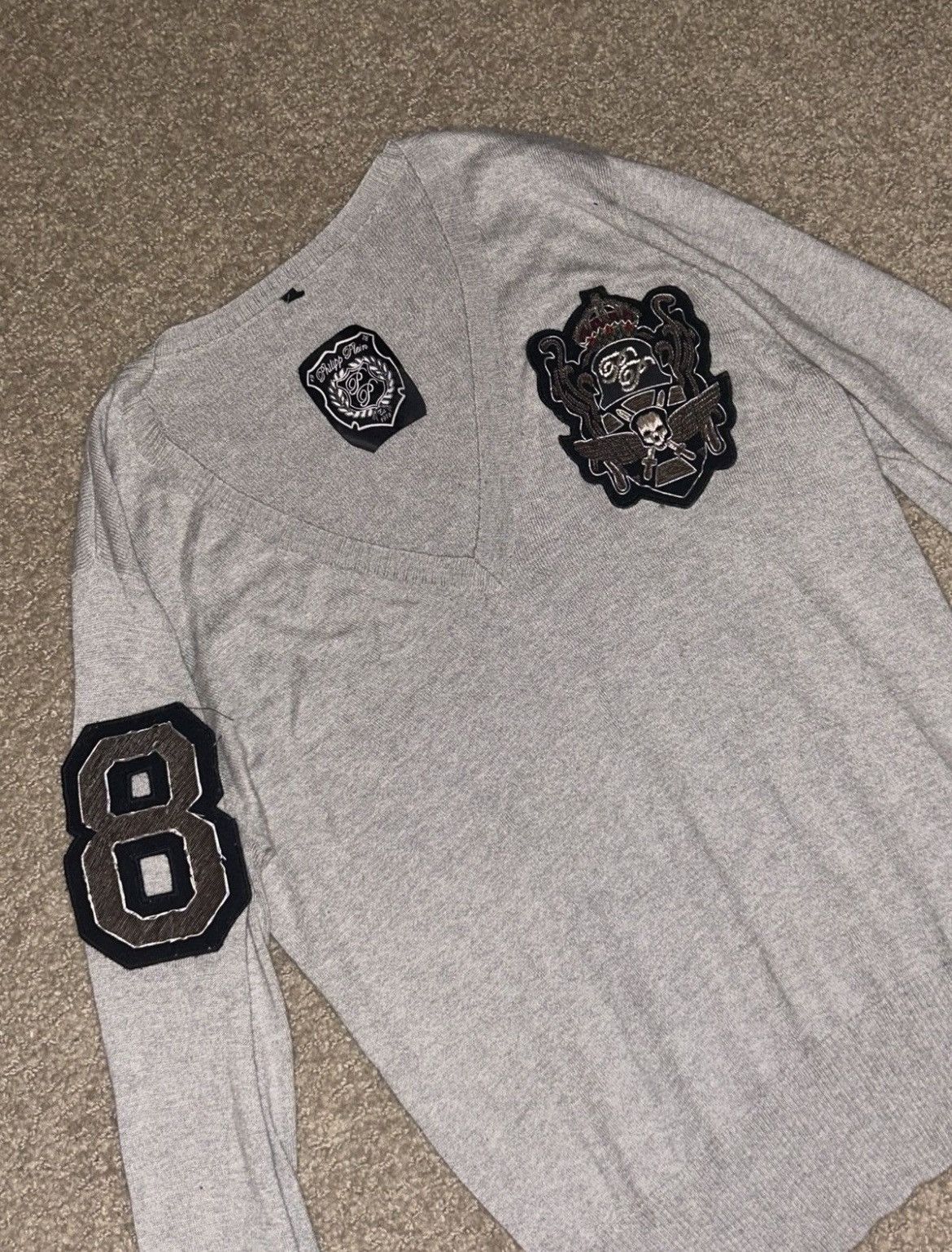 Philipp Plein Rare vintage philipp plein silk cashmere sweater emblem Size US M / EU 48-50 / 2 - 4 Thumbnail
