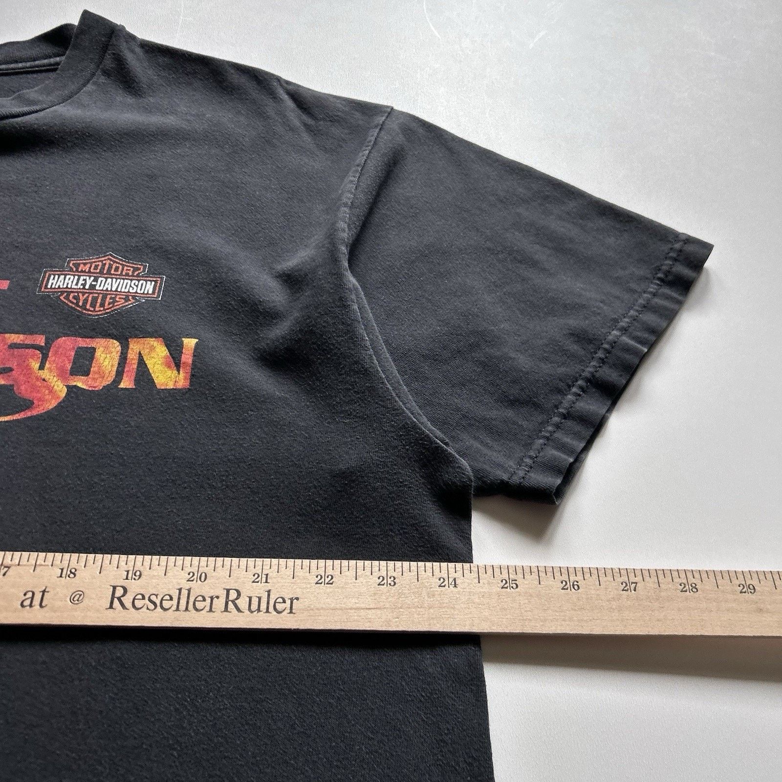 Harley Davidson Vintage Y2K Harley Davidson T-Shirt 2XL USA Made Faded Black Size US XXL / EU 58 / 5 - 5 Thumbnail