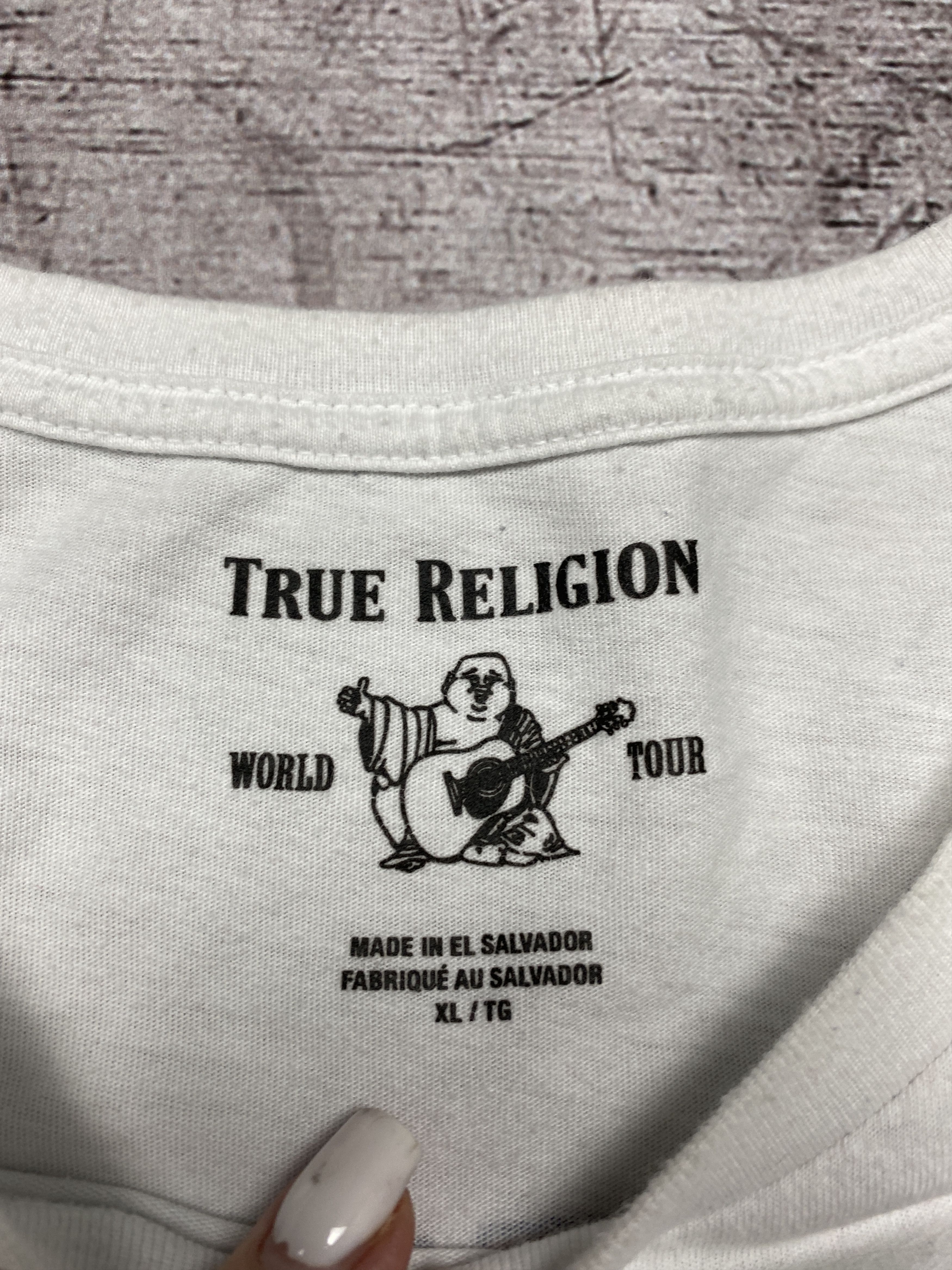 True Religion × Vintage True Religion Vintage Mens Crew Neck T-Shirt Size US XL / EU 56 / 4 - 7 Thumbnail